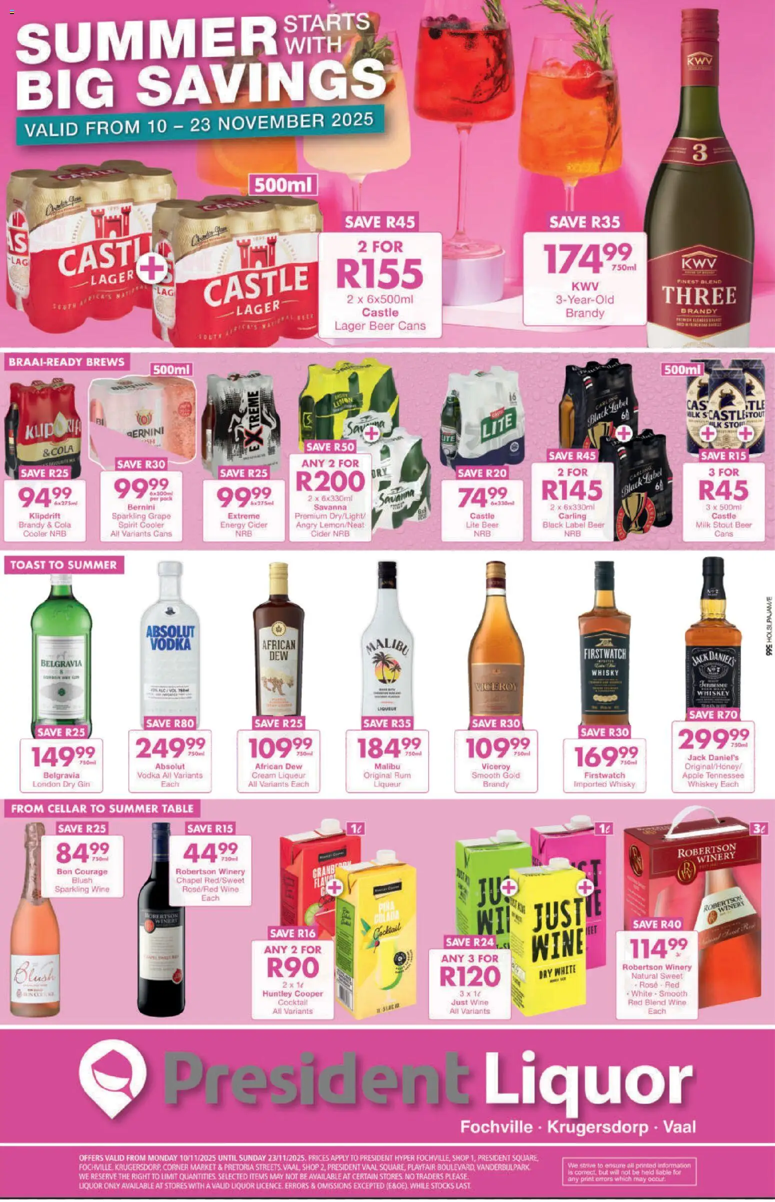 New President Hyper catalogue – valid from 10.11.2025 | Page: 1 | Products: Brandy, Cider, Milk, Cream