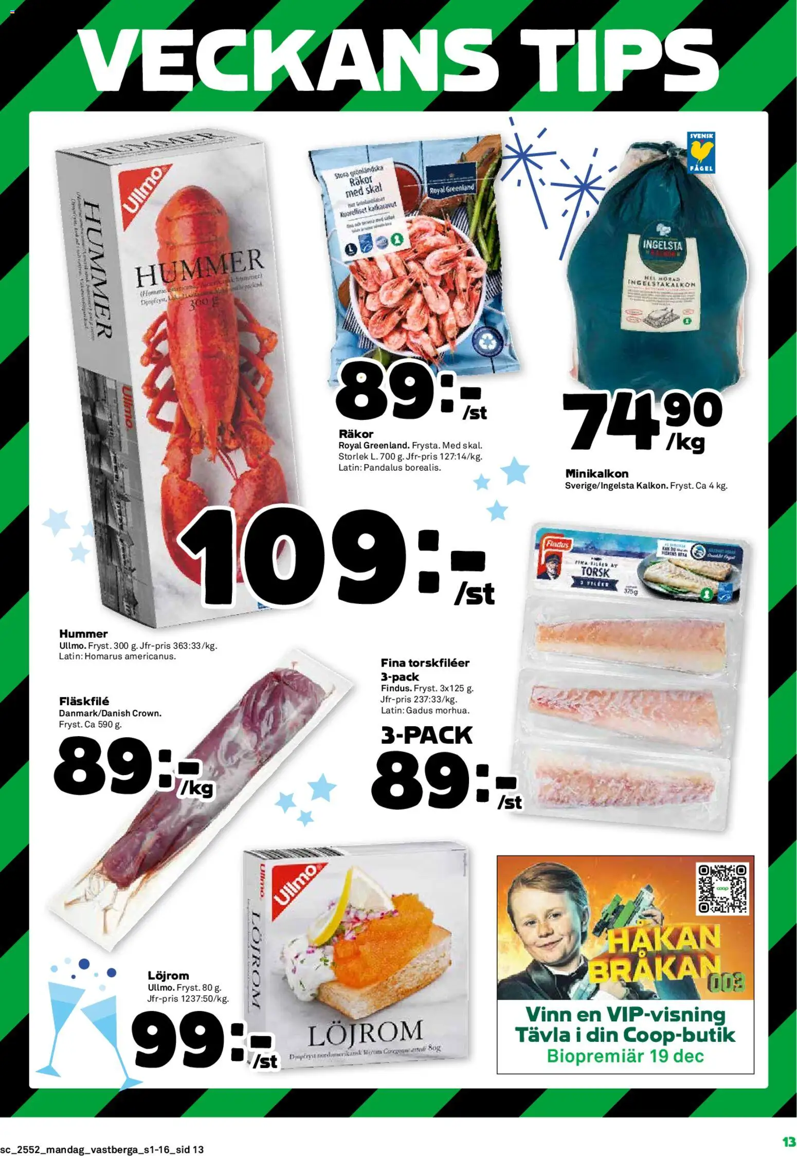 Jem & Fix reklamblad aktuell från 29.12.2025 | Sida: 13 | Produkter: Löjrom, Räkor