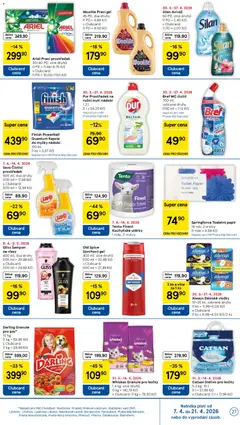 Náhled letáku Catsan Stelivo pro kočky, 5,3 kg, 10 l (1 l = 27,99 Kč) s Clubcard: (1 l = 17,99 Kč) od 07.04.2026 | Strana: 27