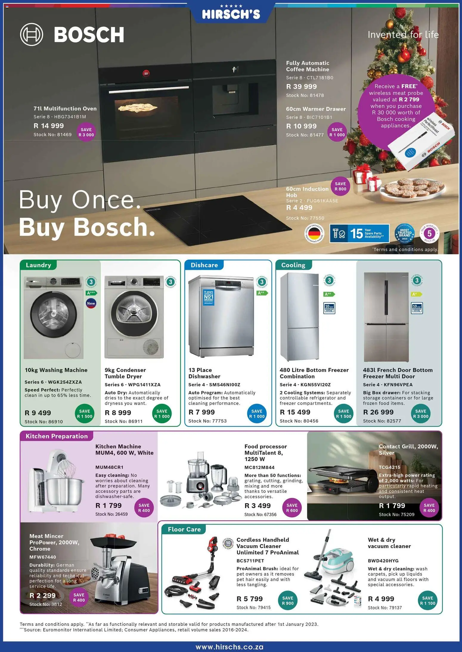 New Hirsch's catalogue – valid from 01.12.2025 | Page: 11 | Products: Freezer, Dryer, Oven, Vacuum cleaner