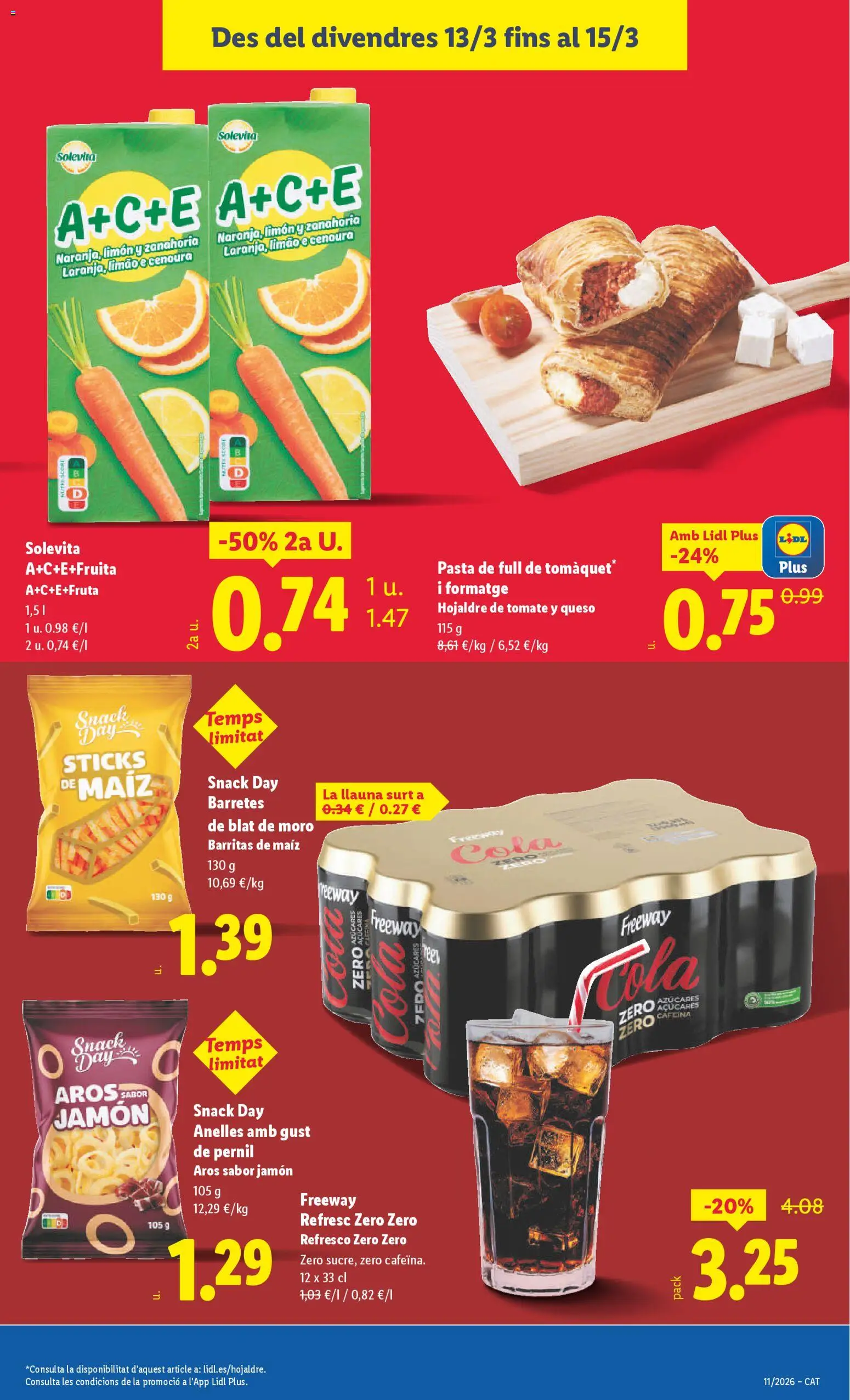 Lidl folleto │ válido desde el 09.03.2026 | Página: 31 | Productos: Queso, Jamón, Pasta, Zanahoria