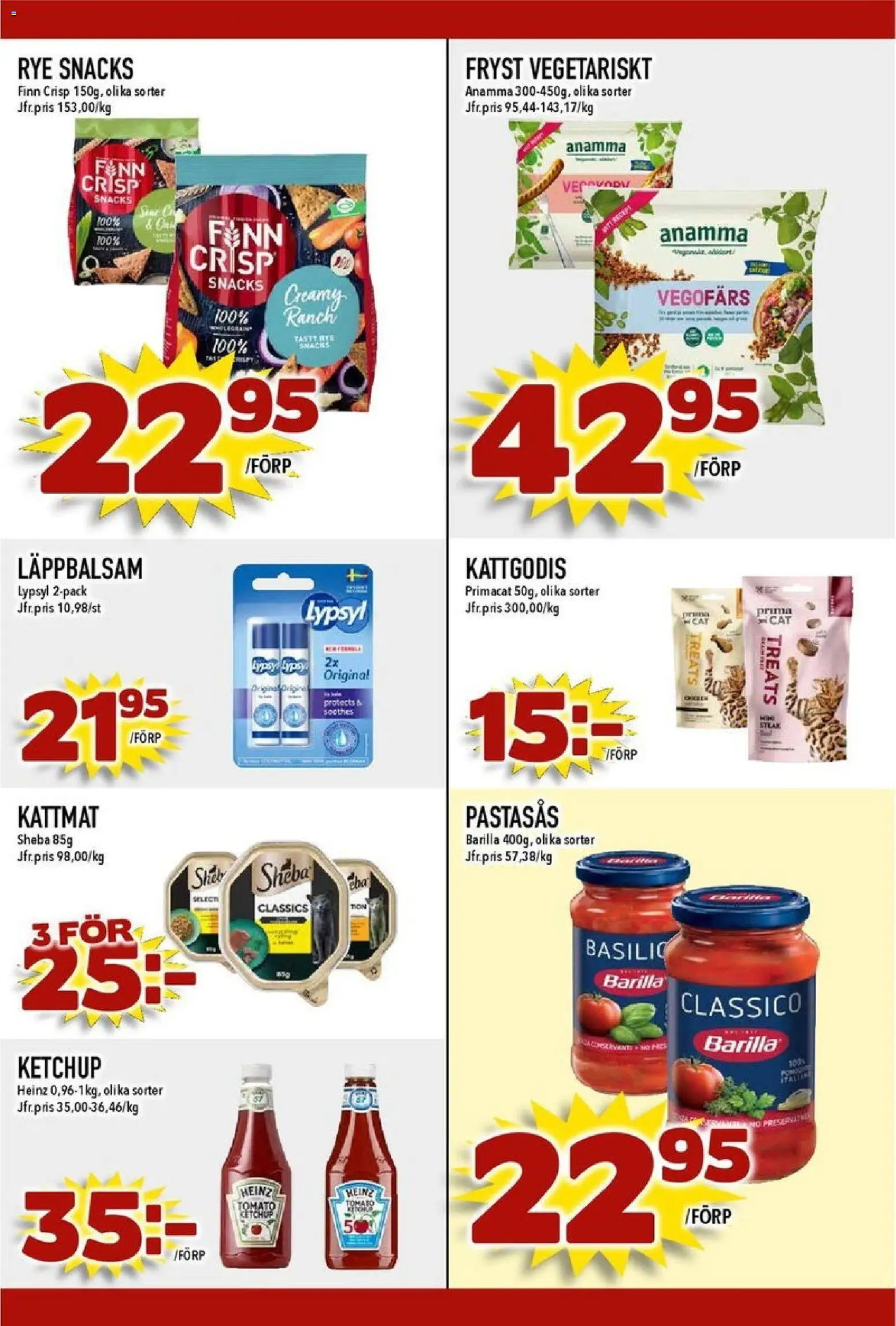 Matdax reklamblad aktuell från 02.08.2026 | Sida: 20 | Produkter: Vegofärs, Läppbalsam, Kattmat, Ketchup