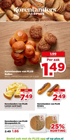 Korenlanders van PLUS Lemon curd taart, Geschikt voor 6 personen - Voorbeeld van een folder van Plus, geldig van 18.03.2026 | Pagina: 22 | Producten: Taart, Zak, Zeezout