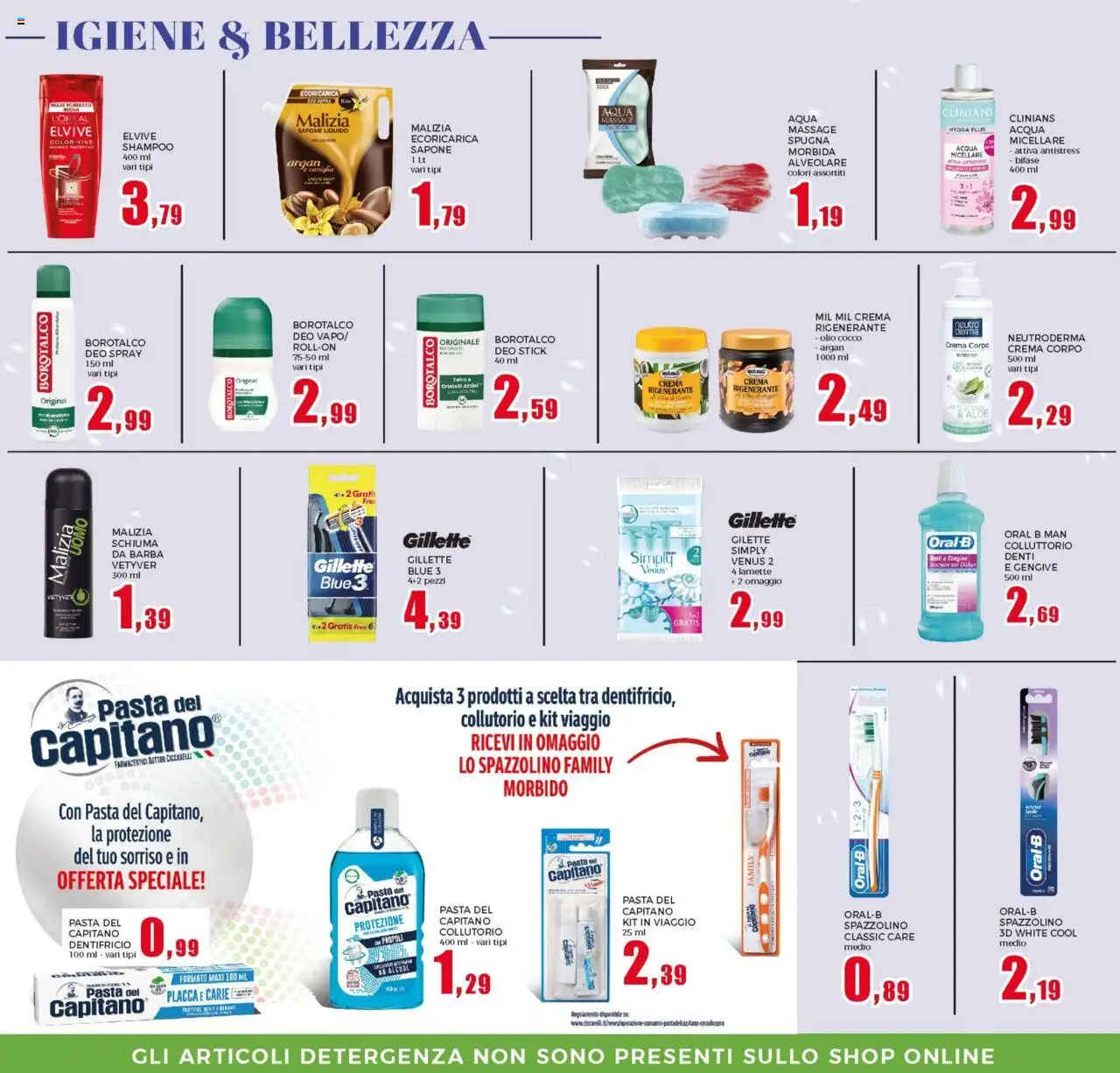 Volantino Happy Casa del 06.08.2025 | Pagina: 34 | Prodotti: Sapone, Spazzolino, Acqua, Olio