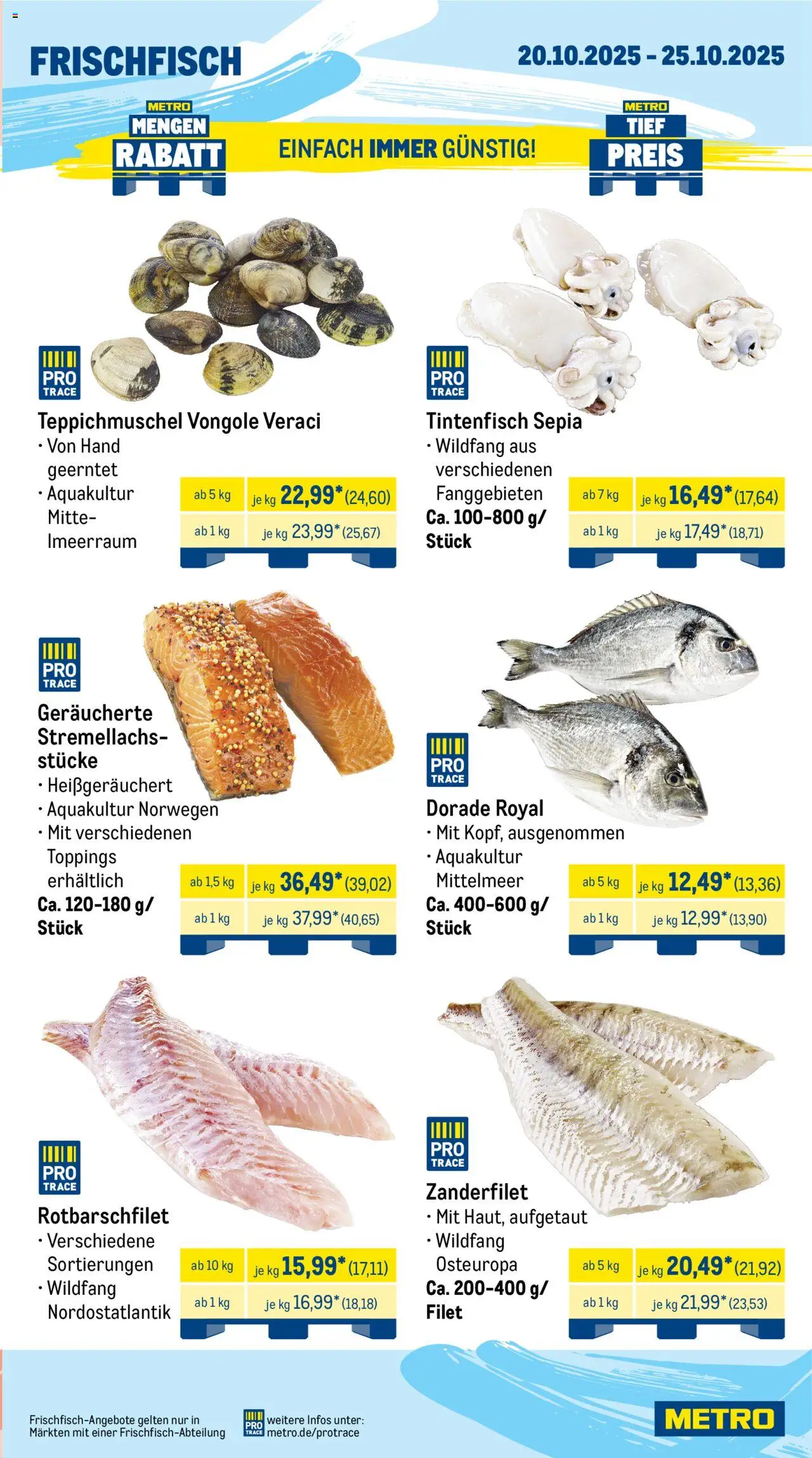 Metro Prospekt 	 – gültig ab 20.10.2025 | Seite: 5 | Produkte: Dorade, Tintenfisch