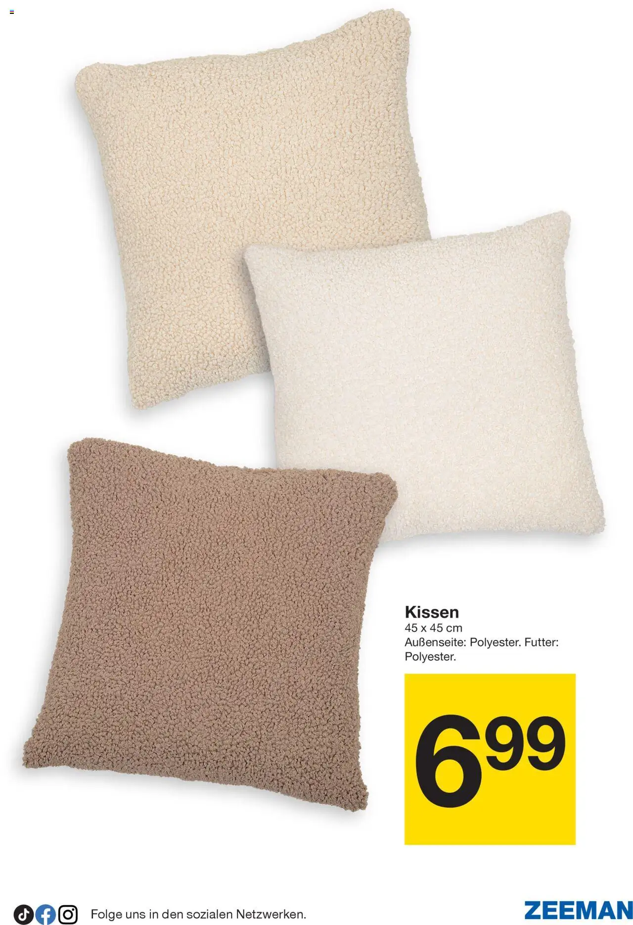 Zeeman Prospekt 	 – gültig ab 11.10.2025 | Seite: 7 | Produkte: Kissen
