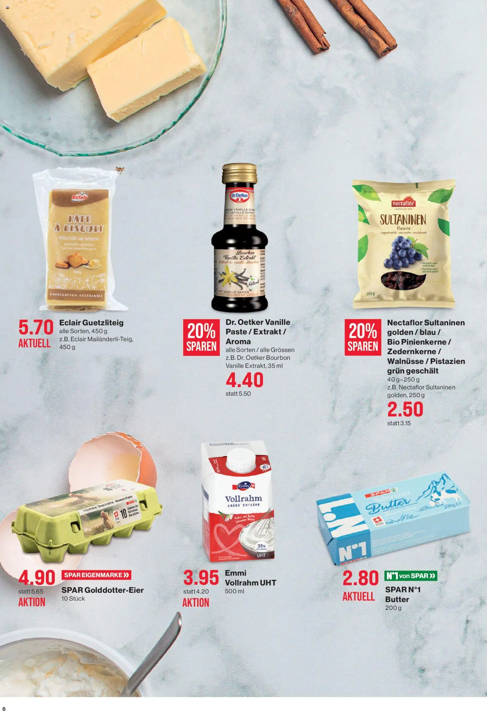 SPAR Aktionen – gültig ab 20.11.2025 | Seite: 6 | Produkte: Walnüsse, Butter, Bourbon, Creme
