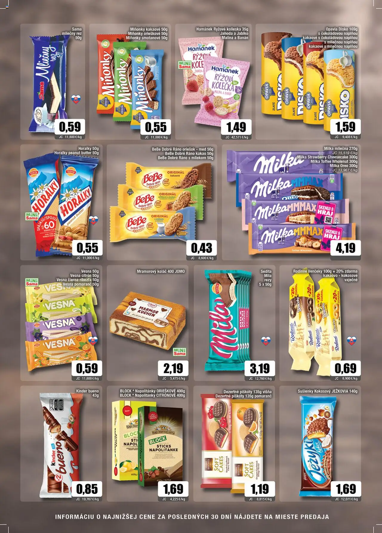 Nové Sama akcie – leták je platný od 12.09.2025 | Strana: 8 | Produkty: Kinder, Kinder Bueno, Mila, Kakao