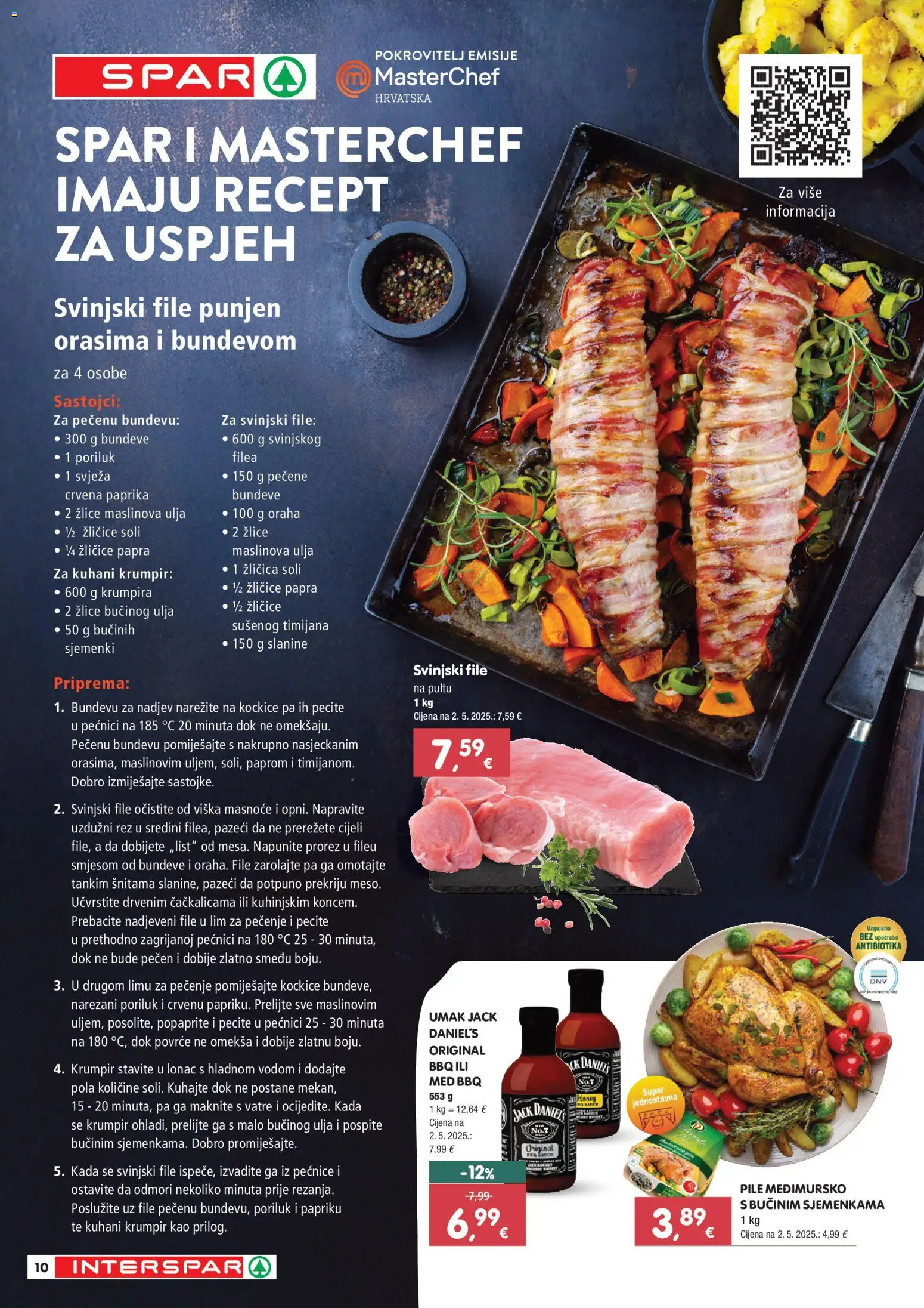 Interspar katalog | vrijedi od 27.11.2025 | Stranica: 10 | Proizvodi: Med, Paprika, Svinjski file, Povrće