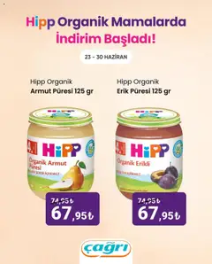 Çağrı Market Hipp Organik Mamalarda İndirim  - 23.06.2025 tarihinden itibaren geçerlidir | Sayfa: 2 | Ürünler: Erik, Şeker, Armut