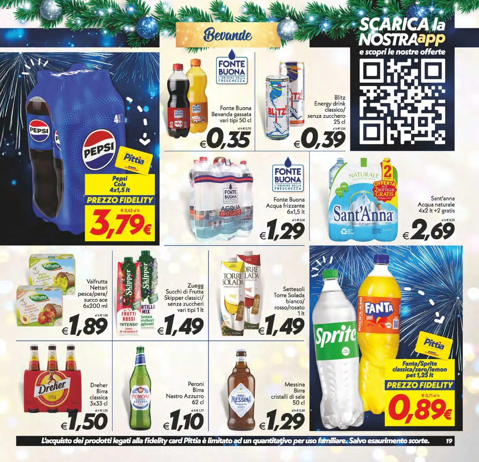 Volantino SuperConveniente del 27.12.2025 | Pagina: 19 | Prodotti: Succo, Frutta, Sale, Fanta
