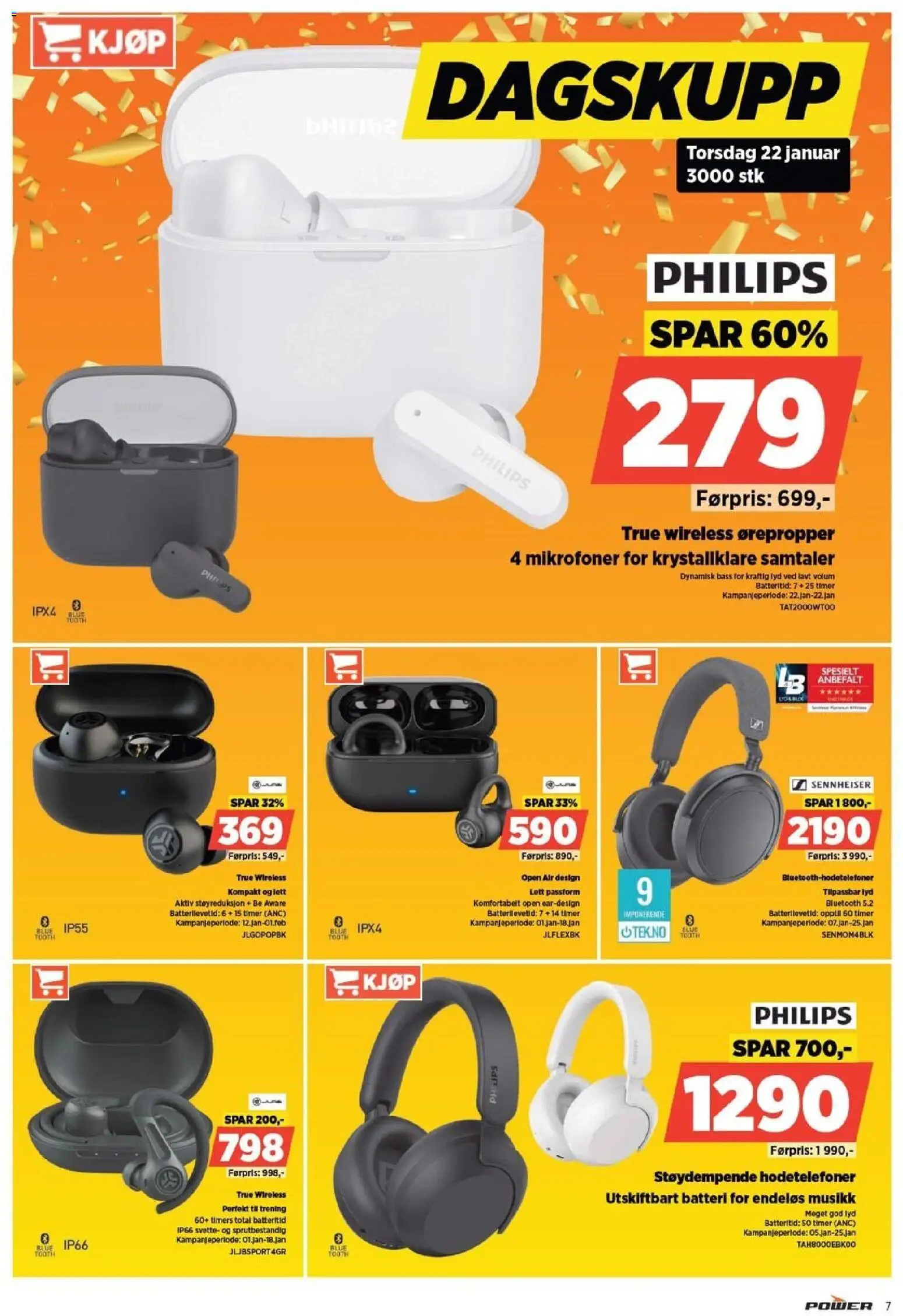 {H1} | Side: 7 | Produkter: Lyd, Hodetelefoner, Суміш дитяча, Ørepropper