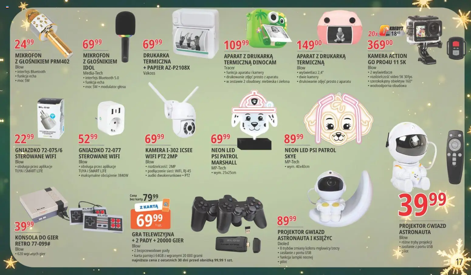 E.Leclerc Gazetka - Warszawa Bielany od 18.11.2025 | Strona: 17 | Produkty: Karta, Drukarka, Audio, Karta pamięci