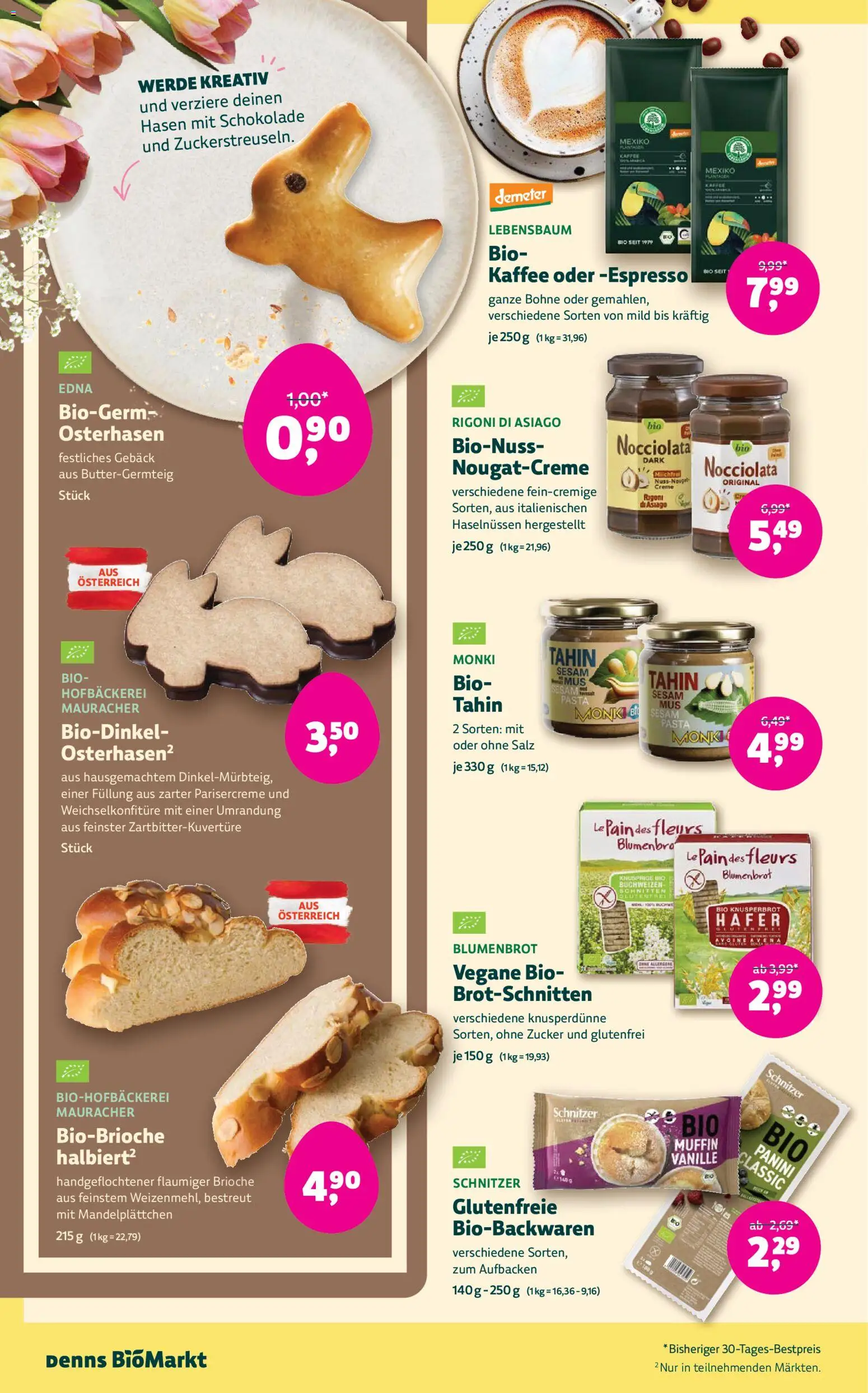 Denns BioMarkt Angebote gültig ab 25.03.2026 | Seite: 12 | Produkte: Pasta, Zucker, Creme, Schokolade