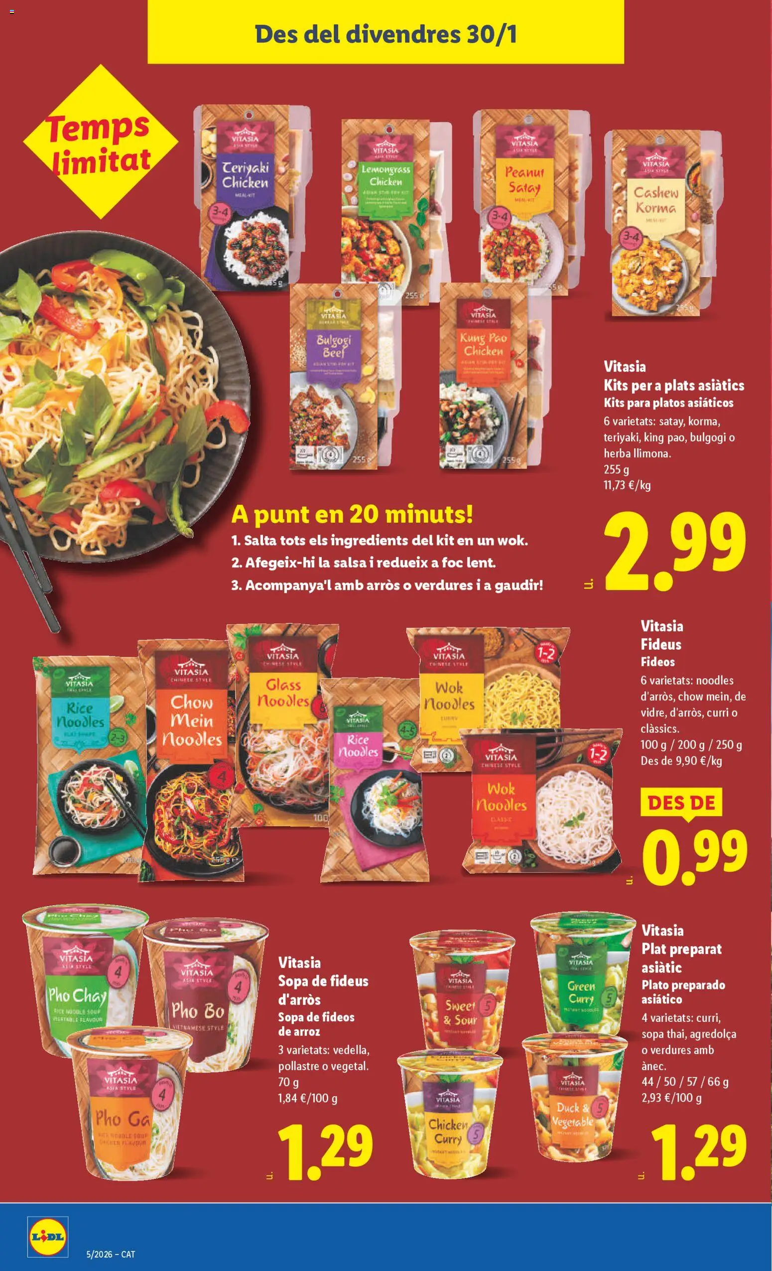 Lidl folleto │ válido desde el 26.01.2026 | Página: 34 | Productos: Arroz, Fideos, Fideos de arroz