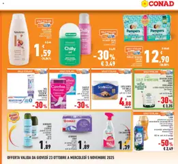 Anteprima del volantino Conad Piemonte catalogo valido a partire dal 23.10.2025 | Pagina: 22 | Prodotti: Illuminante, Candeggina, Intimo, Pampers