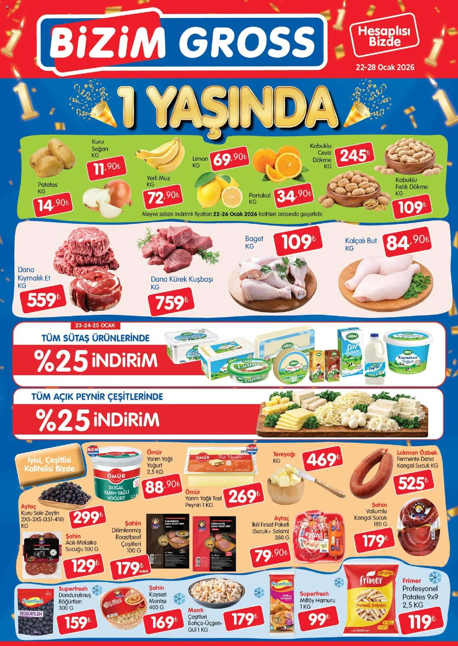 Bizim Toptan - Bizim Gross Fırsat Bülteni - 22.01.2026 tarihinden itibaren geçerlidir | Sayfa: 2