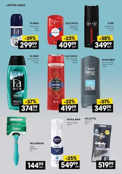 Idea katalog neprehrane - pregled Idea kataloga - važi od 25.12.2025 | Strana: 12 | Proizvode: Gillette, Nivea Men, Gel za tuširanje, Dove