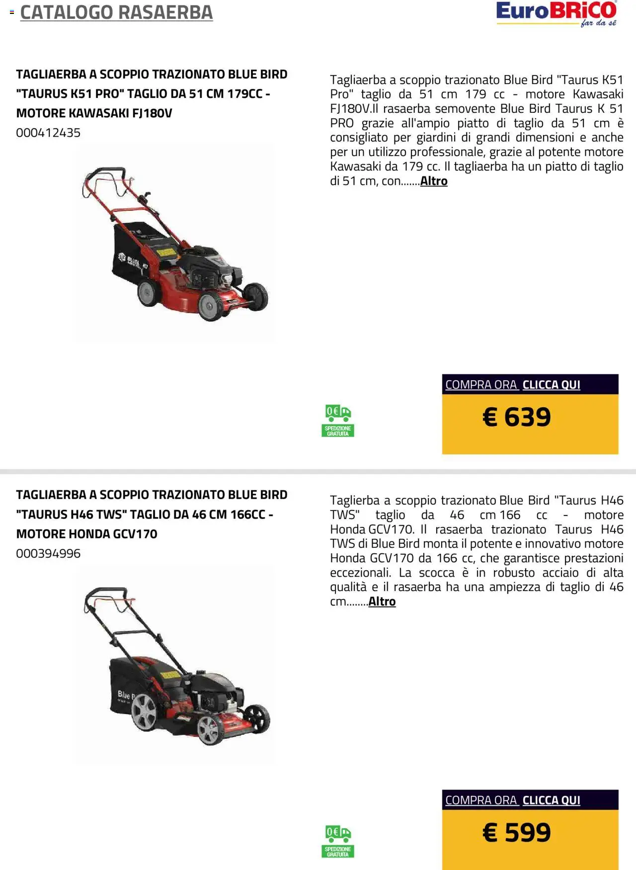 Volantino Eurobrico del 23.07.2025 | Pagina: 2 | Prodotti: Tè, Rasaerba, Piatto