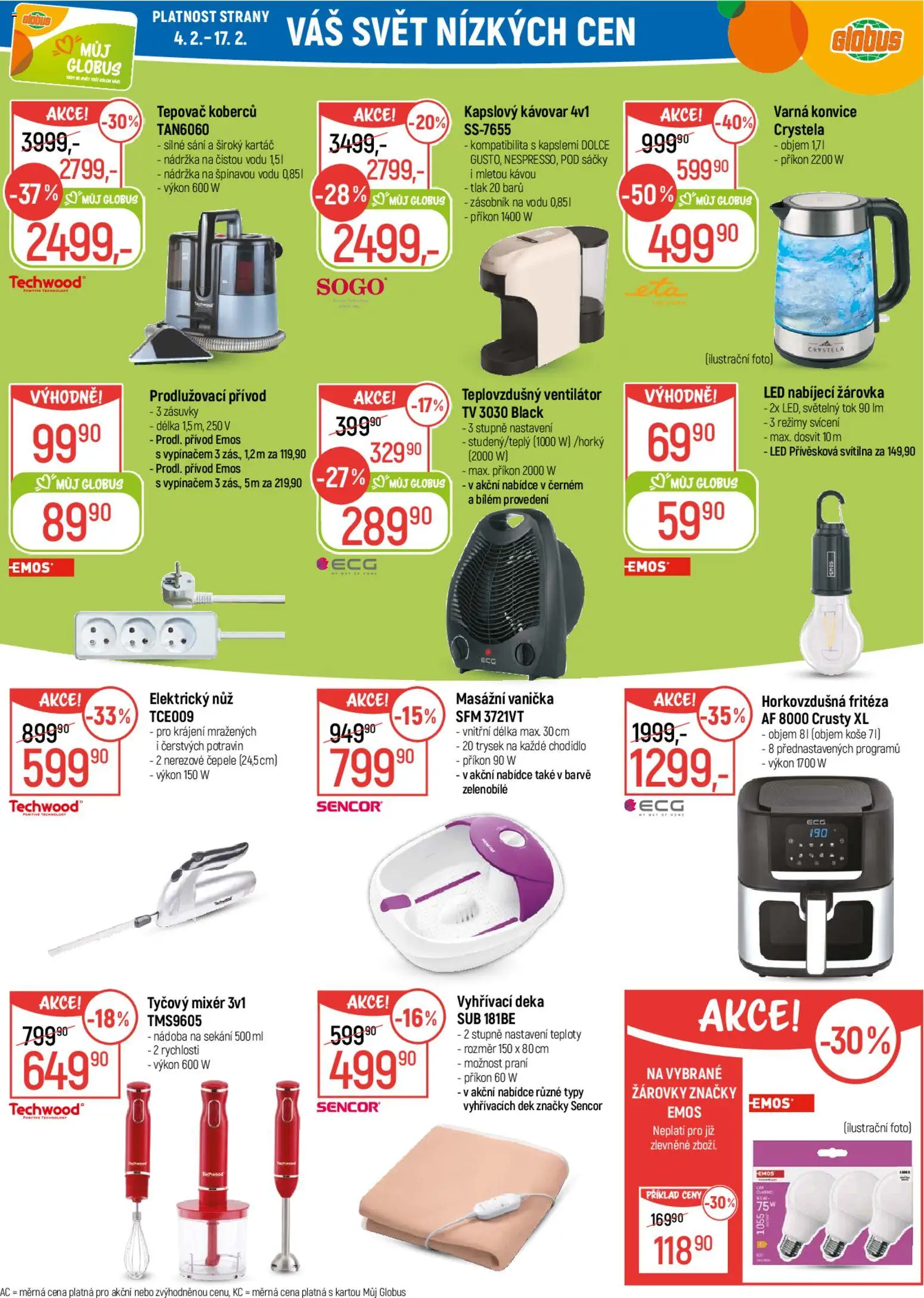 Globus leták od 04.02.2026 | Strana: 31 | Produkty: Konvice, Mixér, Nůž, Svítilna