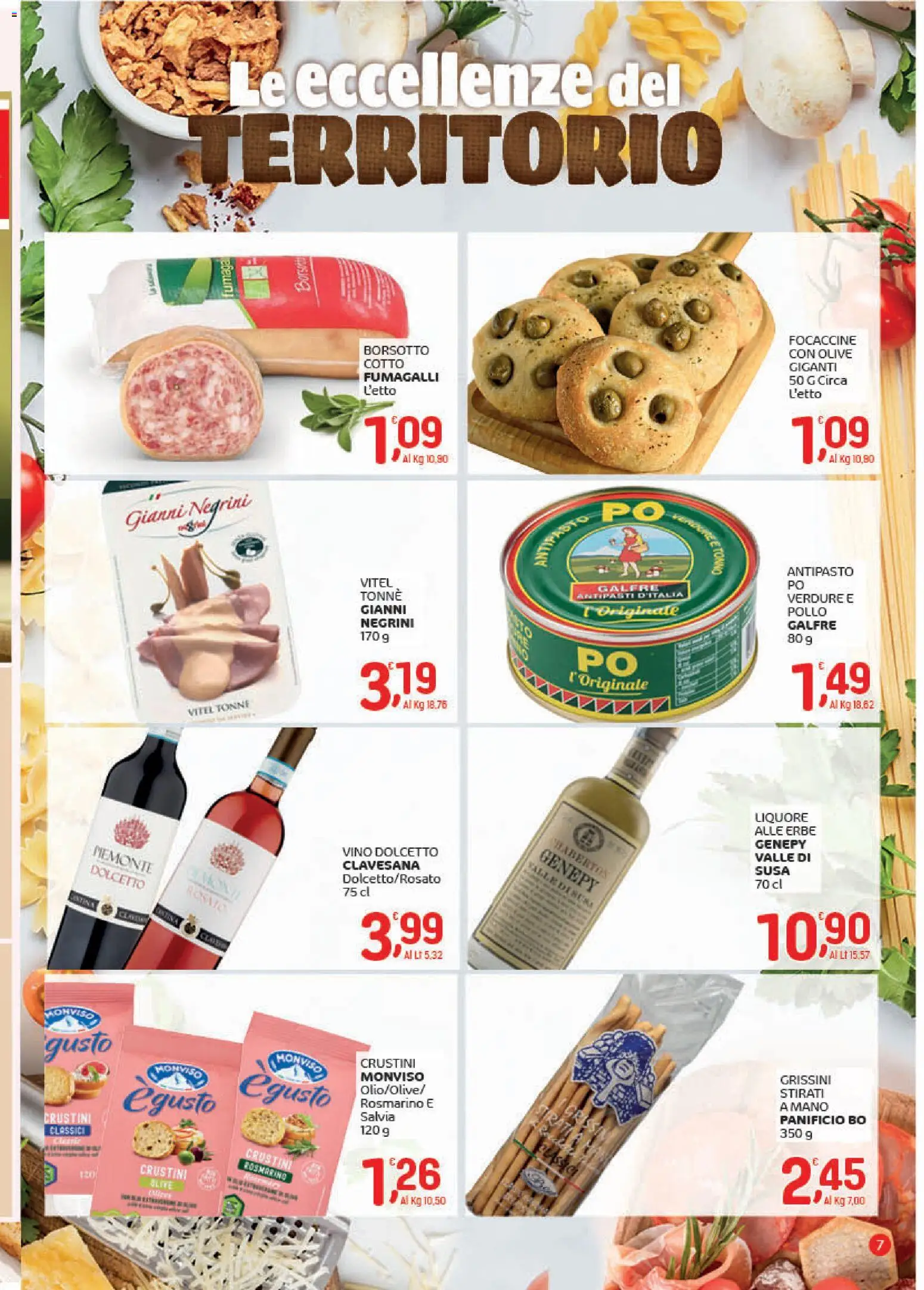 Volantino CRAI del 22.01.2026 | Pagina: 7 | Prodotti: Verdure, Olive, Liquore, Letto