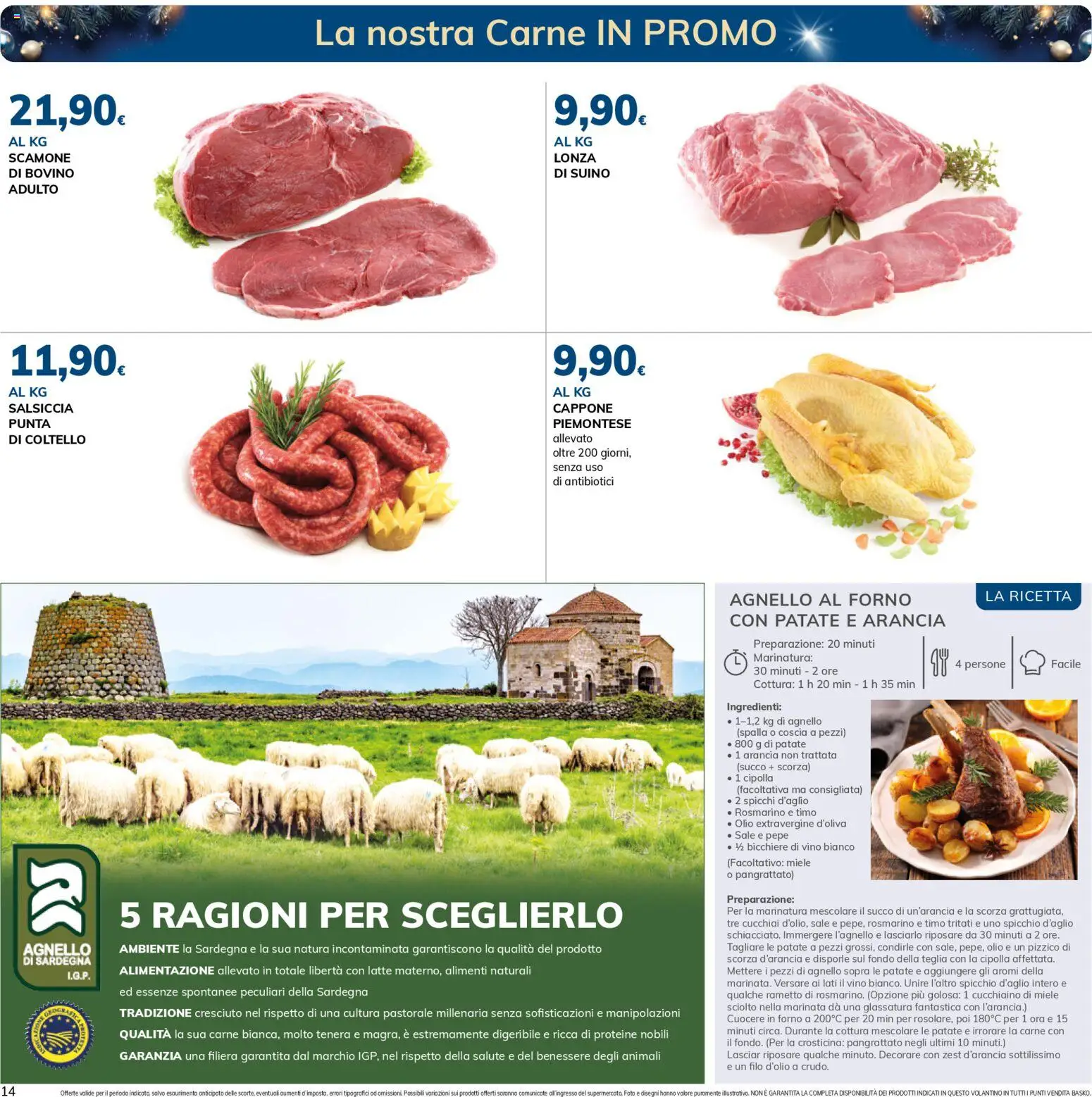 Volantino Basko del 09.12.2025 | Pagina: 14 | Prodotti: Suino, Pepe, Vino, Vino bianco