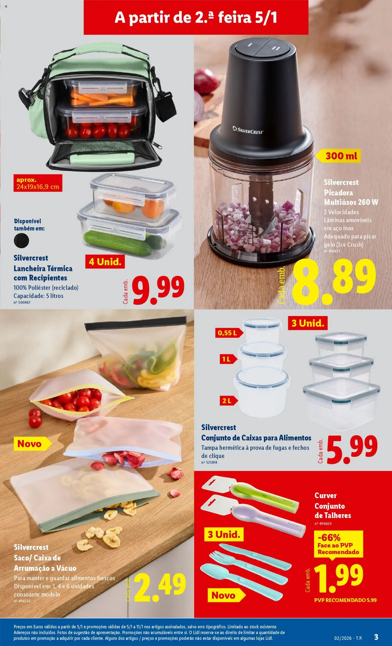Lidl Novidades │ válido de 05.01.2026 | Página: 3 | Produtos: Talheres, Caixa