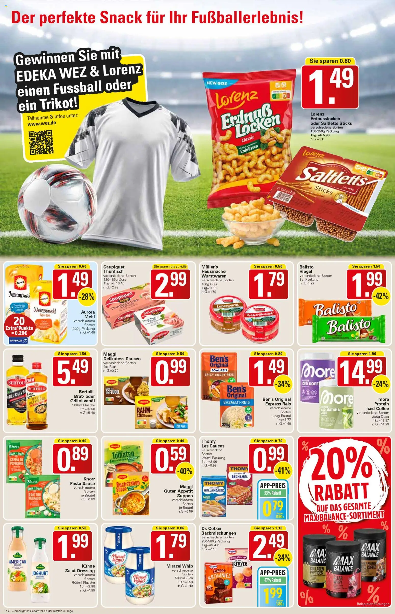 WEZ Prospekt 	 – gültig ab 27.04.2026 | Seite: 12 | Produkte: Mehl, Thunfisch, Miracel whip, Reis