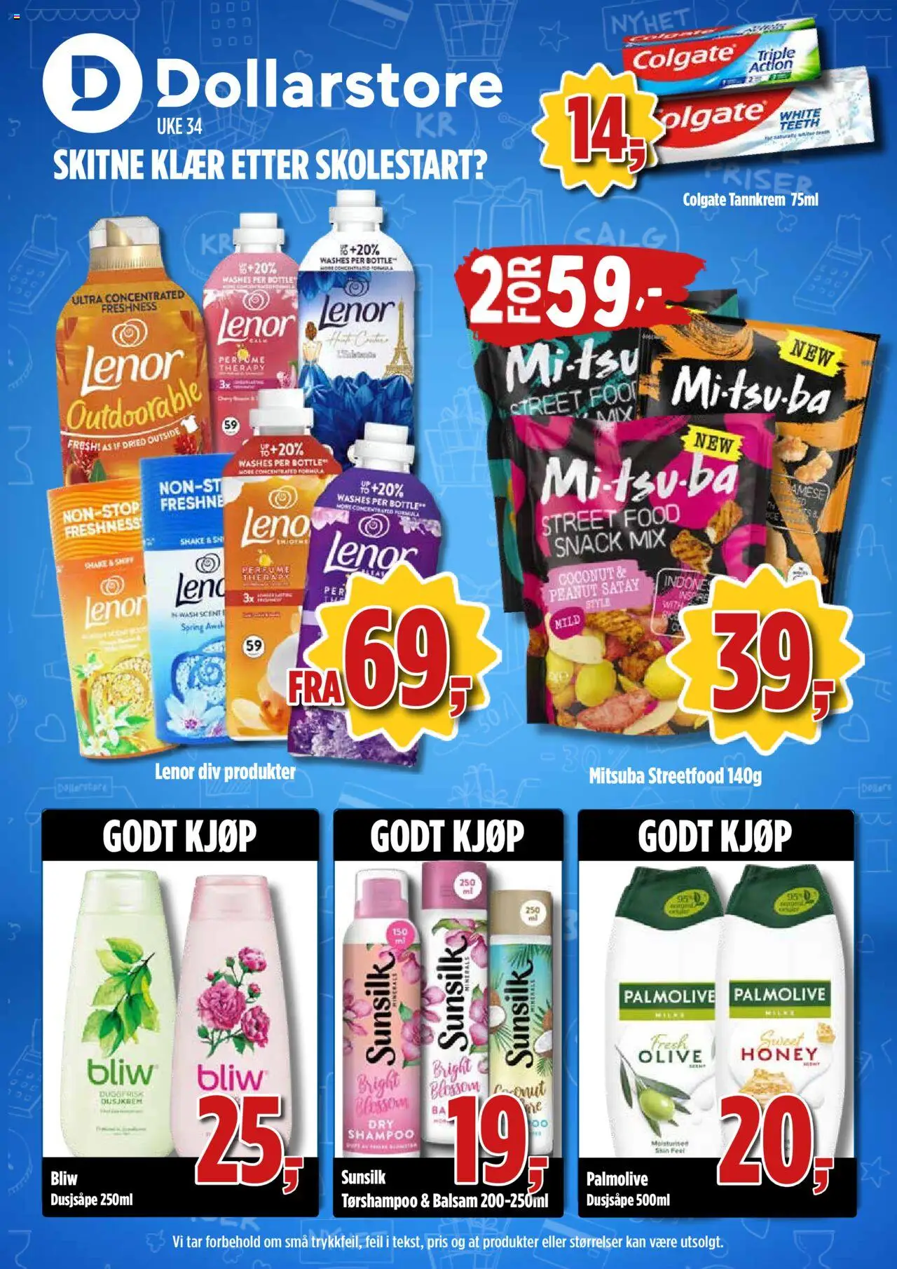  | Side: 1 | Produkter: Tannkrem, Klær, Shampoo, Balsam