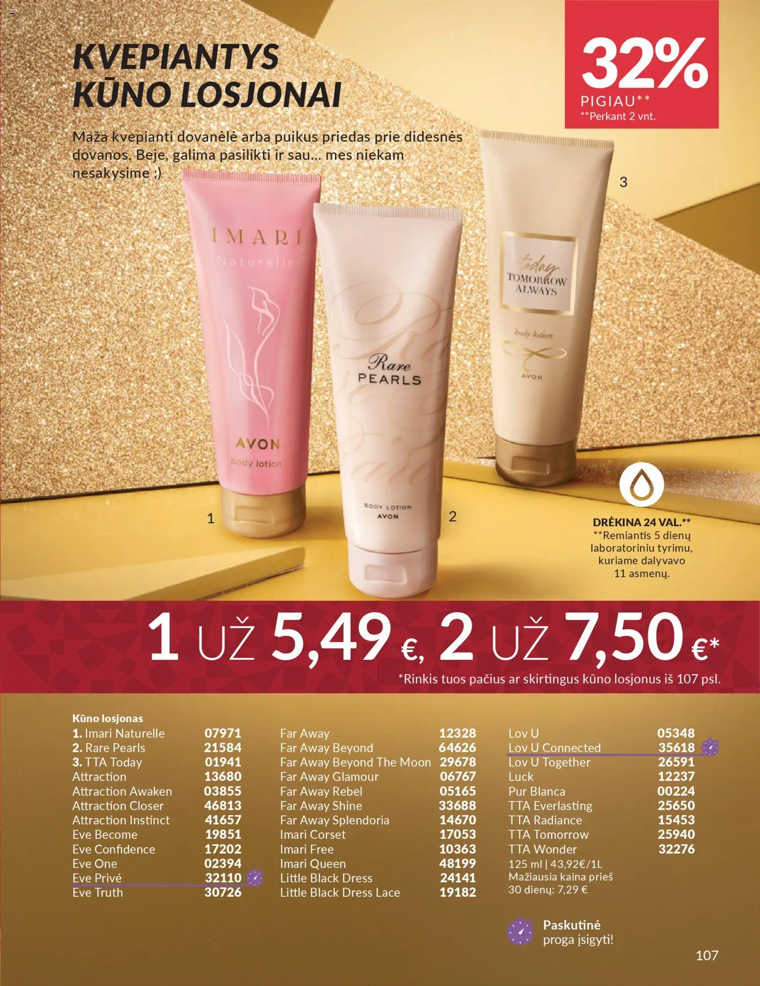 AVON akcijos nuo 01.11.2025 | Puslapis: 107