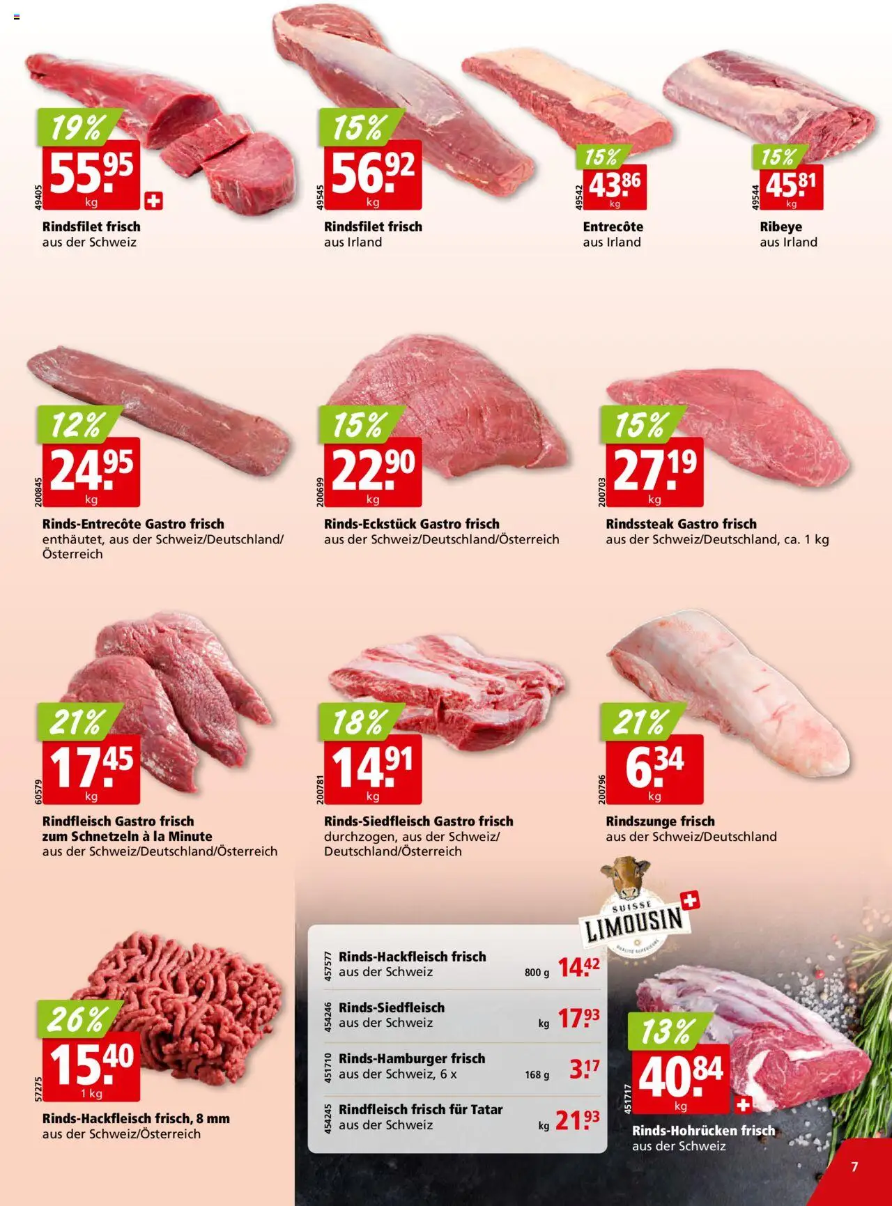 Aligro Aktionen – gültig ab 13.10.2025 | Seite: 7 | Produkte: Rindfleisch