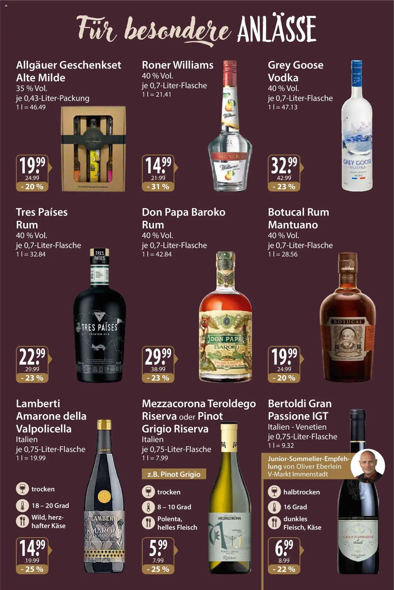 V-Markt - Feinkostbeilage 2025 – gültig ab 04.12.2025 | Seite: 10 | Produkte: Käse, Rum, Vodka, Fleisch