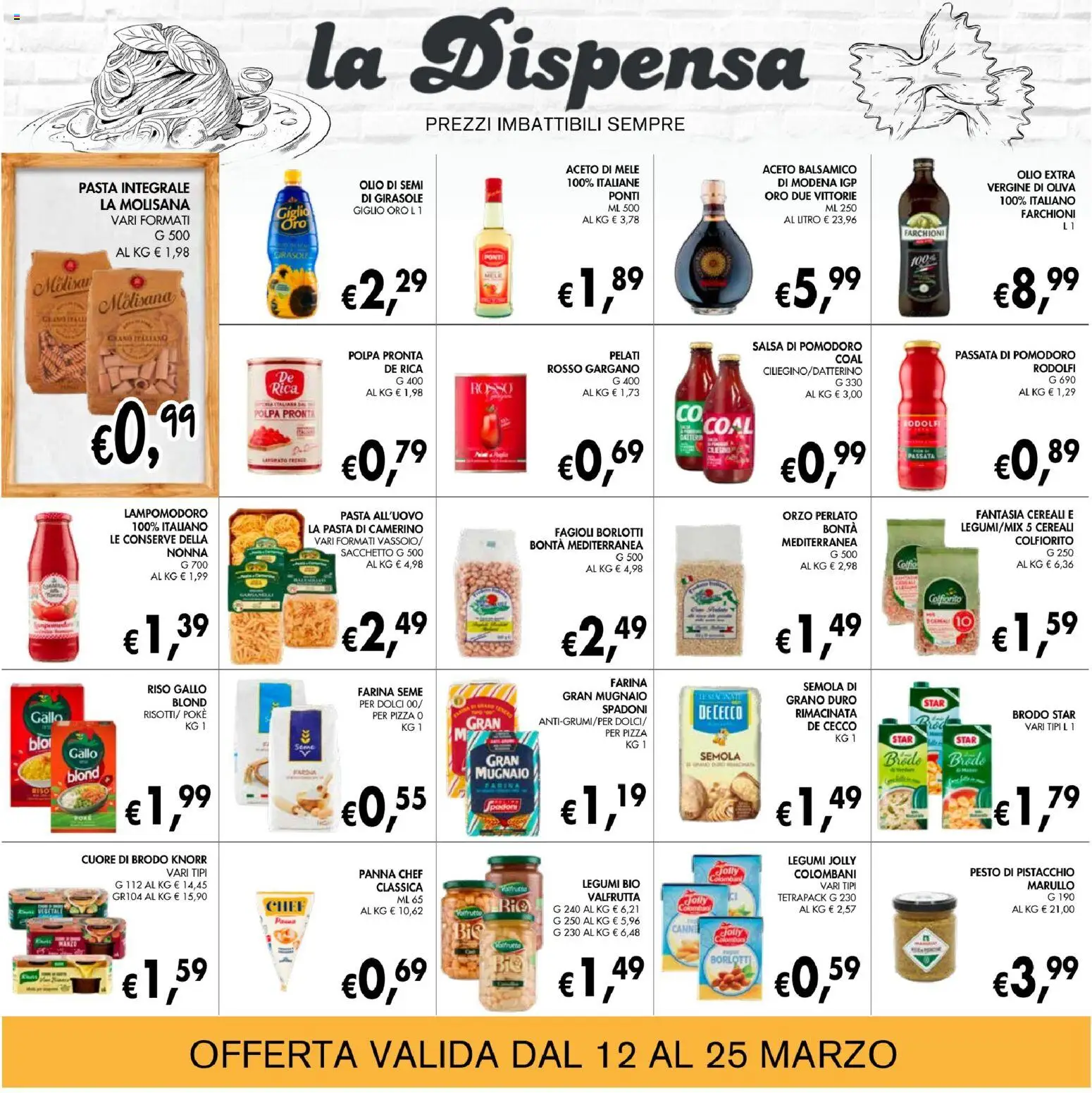 Volantino Coal del 12.03.2026 | Pagina: 12 | Prodotti: Legumi, Mele, Cereali, Panna
