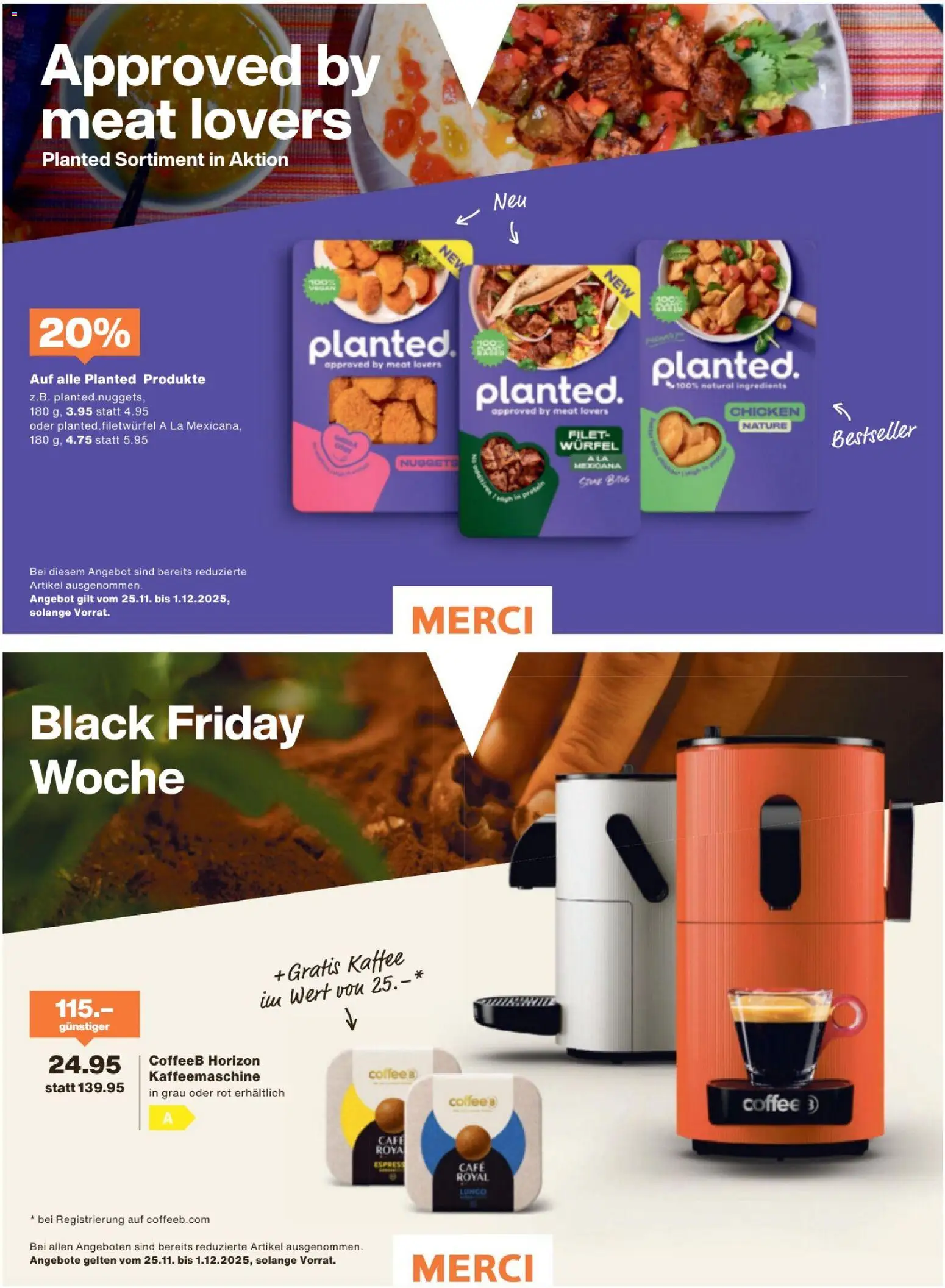 Migros Magazin – gültig ab 24.11.2025 | Seite: 26 | Produkte: Kaffee, Kaffeemaschine