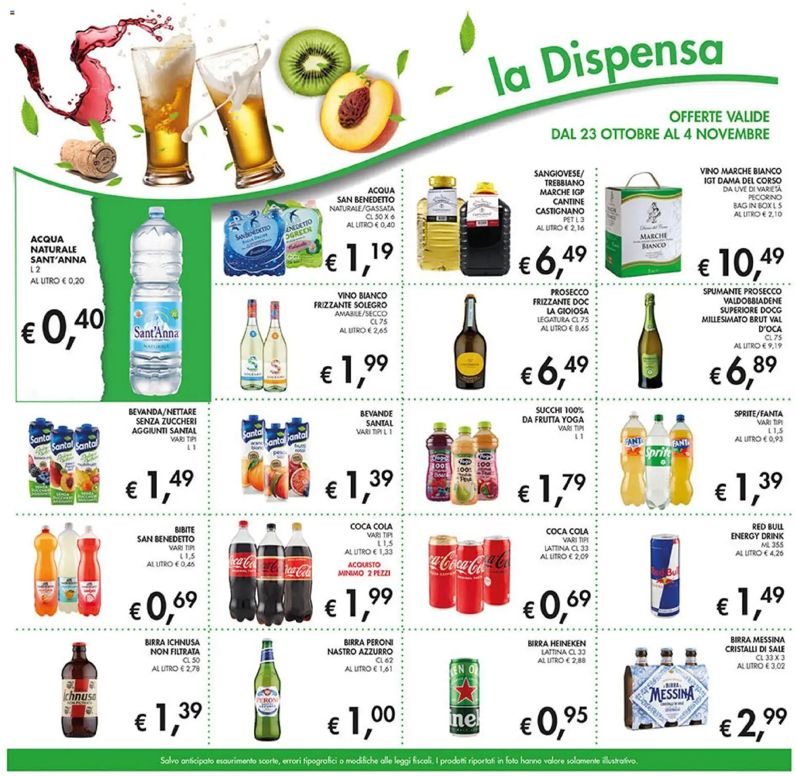 Volantino Coal del 23.10.2025 | Pagina: 14 | Prodotti: Birra, Acqua, Vino, Birra messina