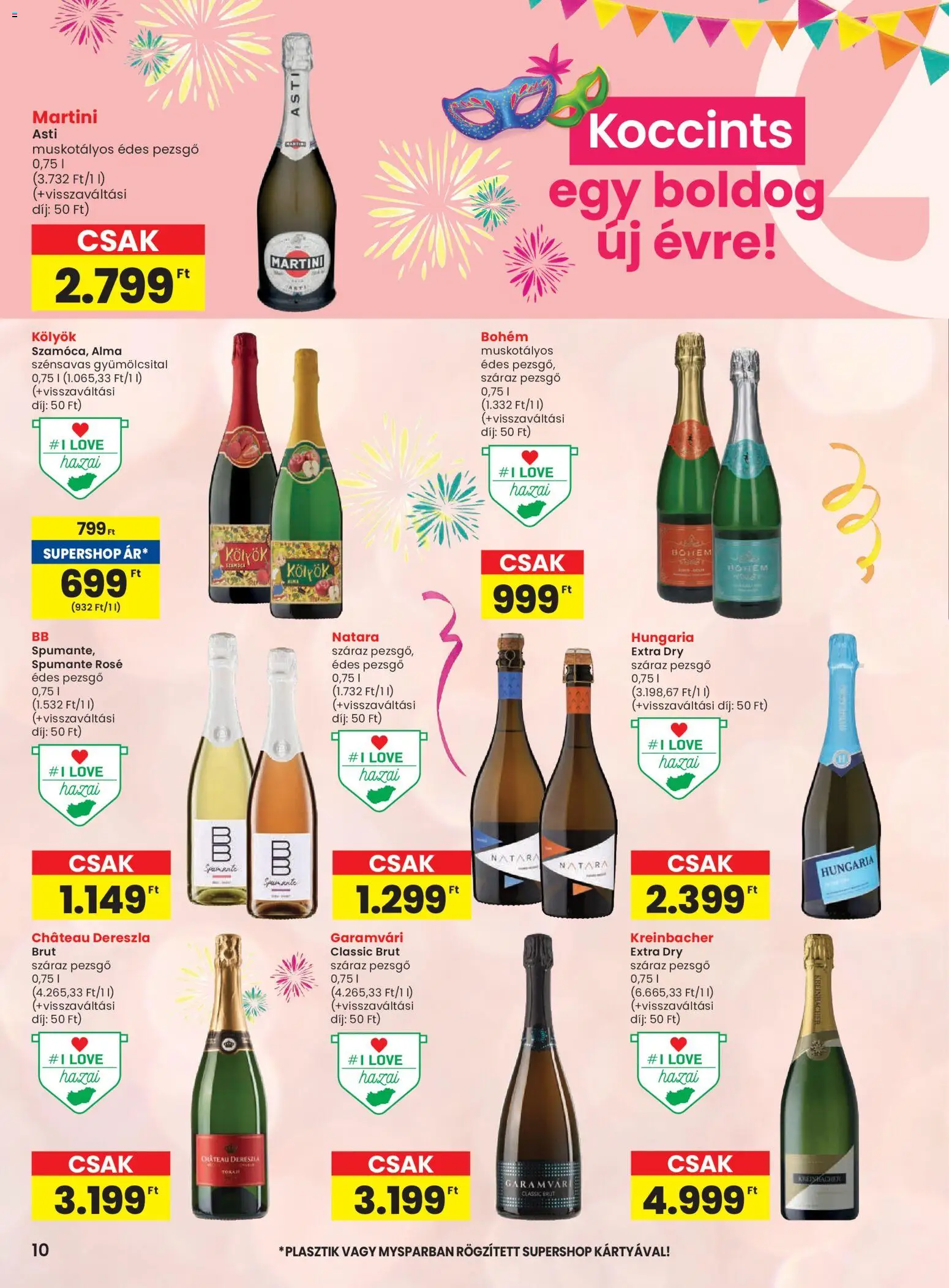 Spar akciós ujság - amely érvényes a következő dátumtól: 23.12.2025 | Oldal: 10 | Termékek: Gyümölcsital, Pezsgő, Alma