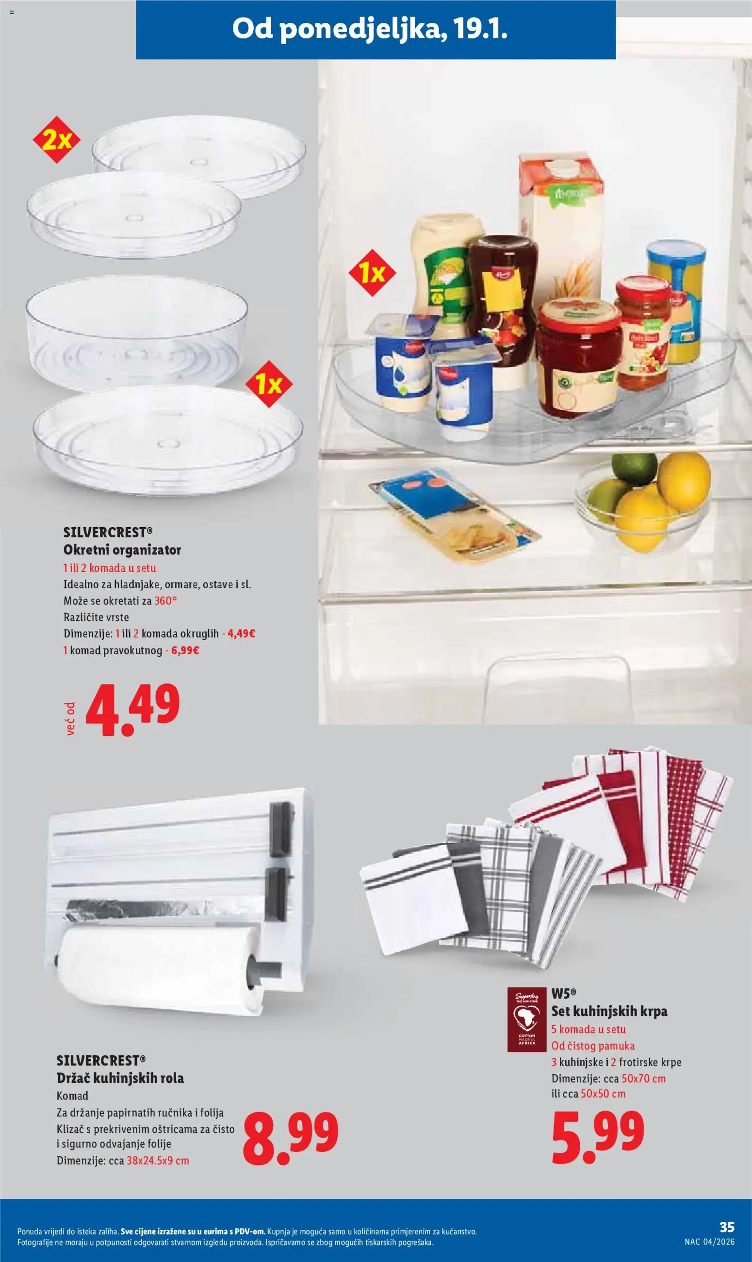 Lidl katalog | vrijedi od 19.01.2026 | Stranica: 35 | Proizvodi: Krpa
