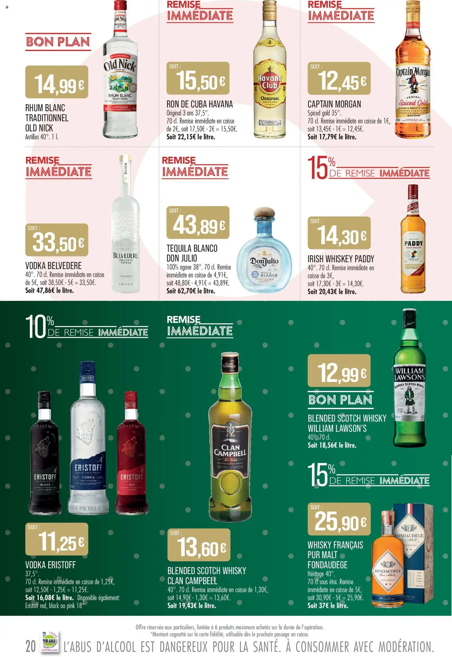 {H1} | Page: 20 | Produits: Vodka, Whisky, Rhum, Tequila