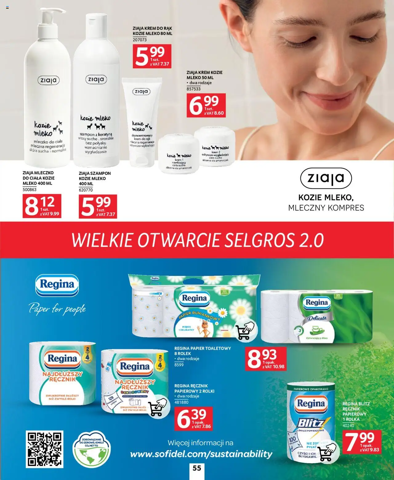 Selgros cash&carry Gazetka - Poznań markowe produkty od 09.10.2025 | Strona: 49 | Produkty: Mleko, Szampon, Krem do rąk, Ręcznik papierowy