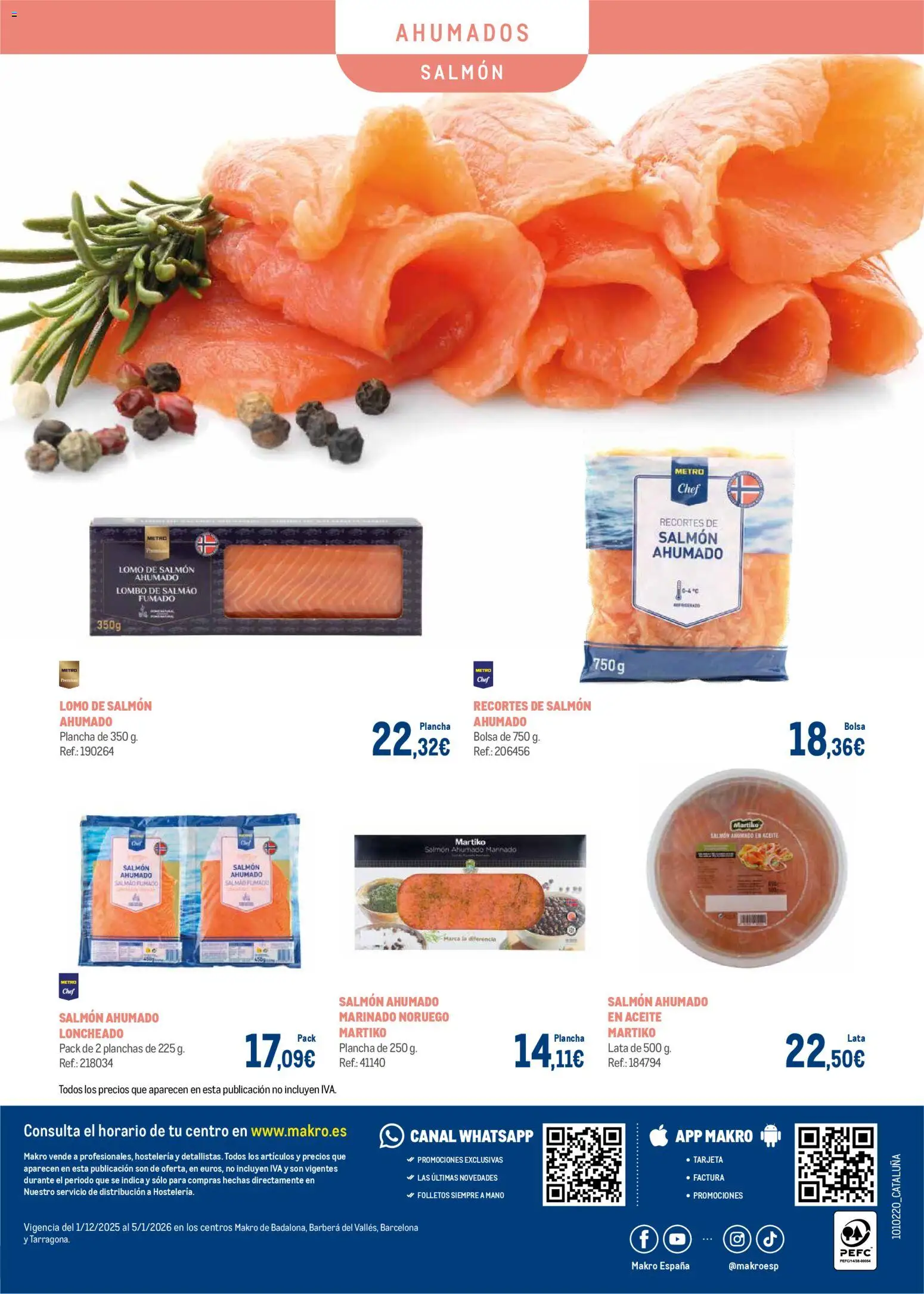 Makro - Charcuteria Cataluña │ válido desde el 01.12.2025 | Página: 24 | Productos: Aceite, Salmón ahumado, Plancha, Loncheado