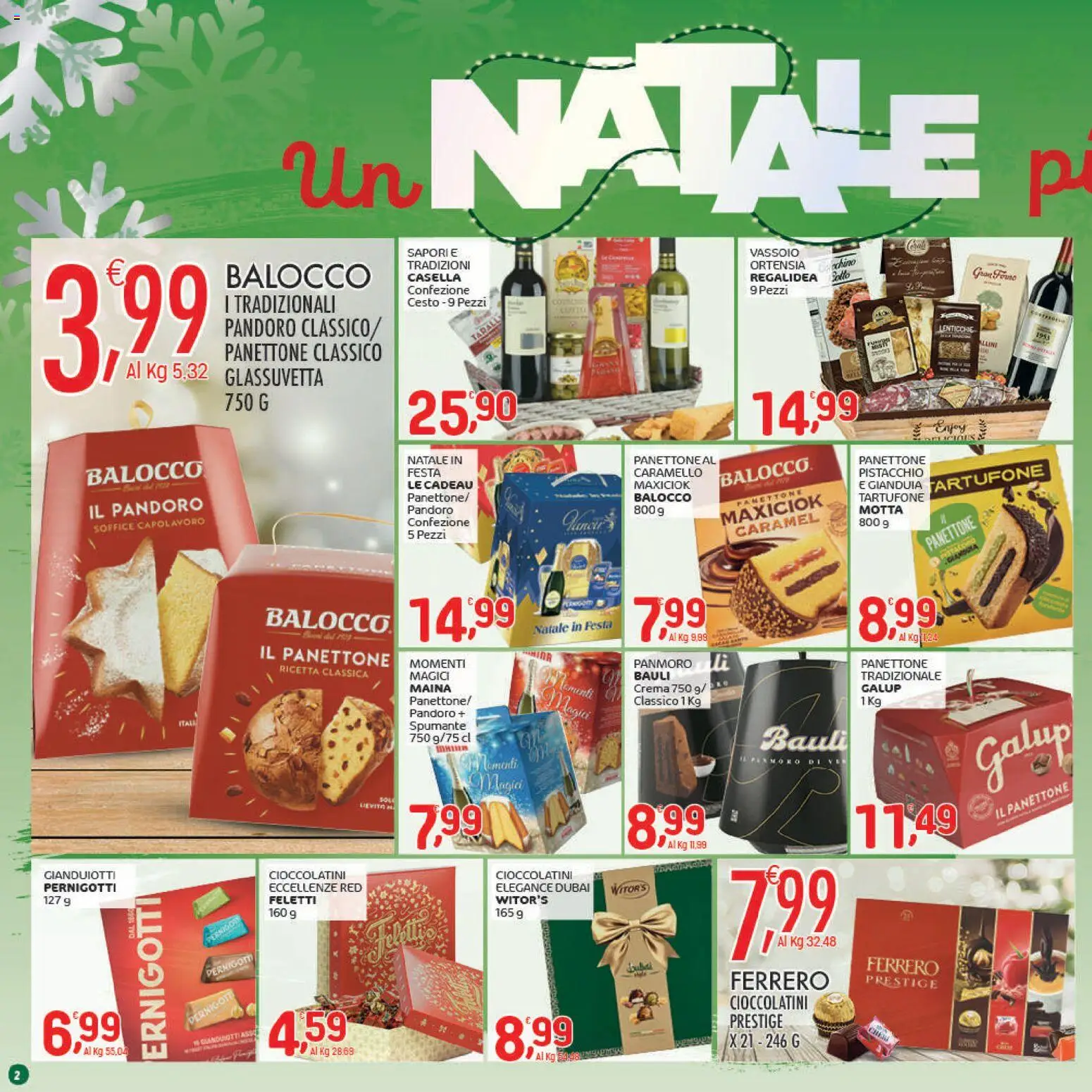 Volantino CRAI del 04.12.2025 | Pagina: 2 | Prodotti: Crema, Pandoro, Spumante, Vassoio