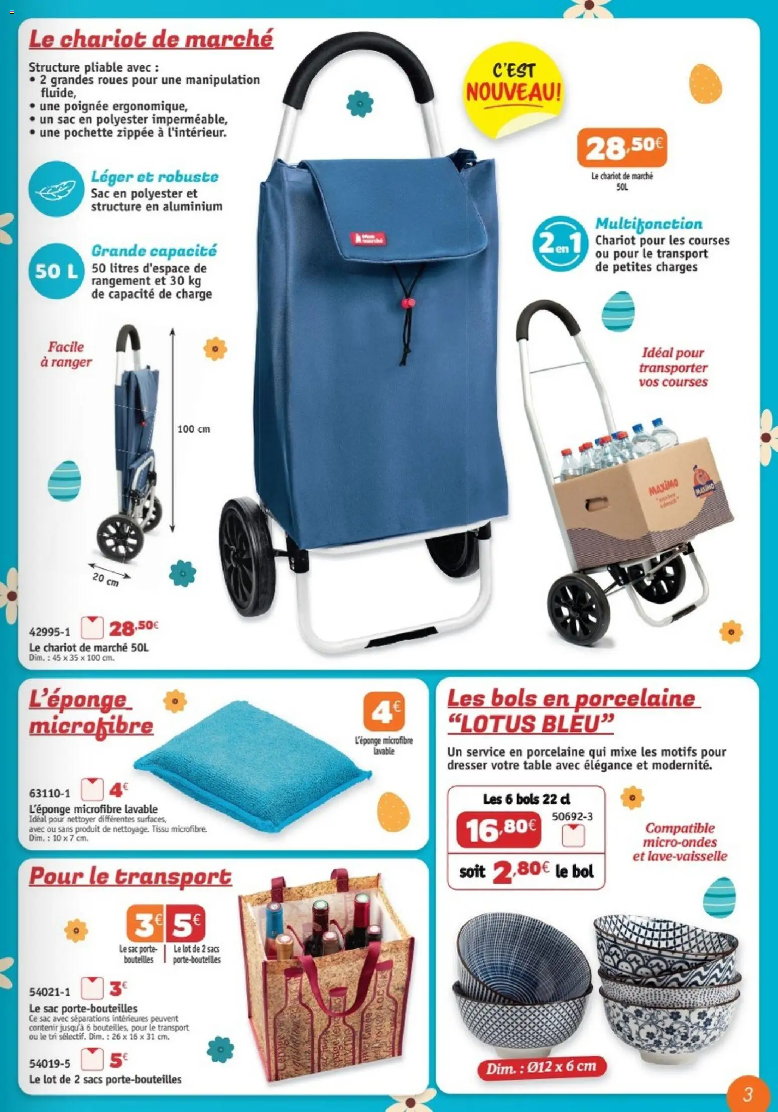 {H1} | Page: 3 | Produits: Sac, Bol, Porcelaine, Table