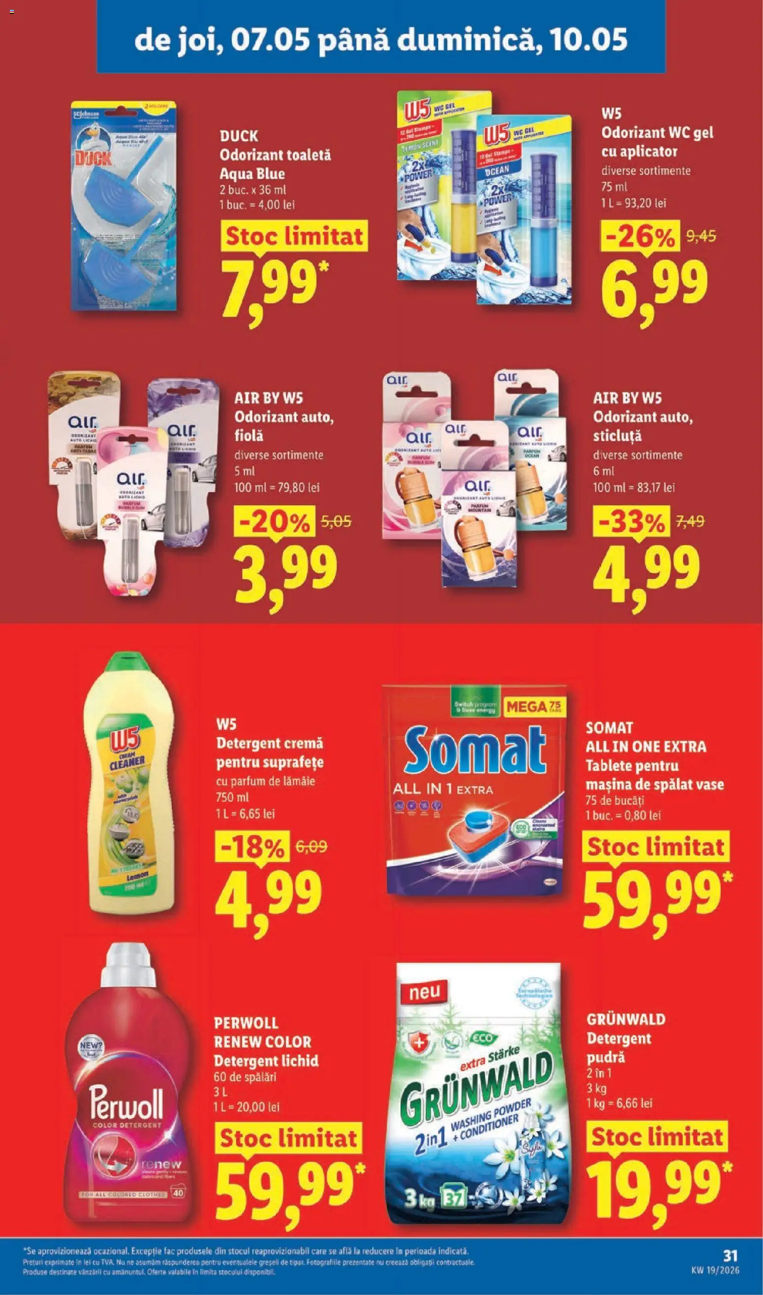 Noul catalog Lidl – valabil de la 04.05.2026 | Pagină: 31 | Produse: Mașină De Spălat Vase, Toaletă, Parfum, Lămâie