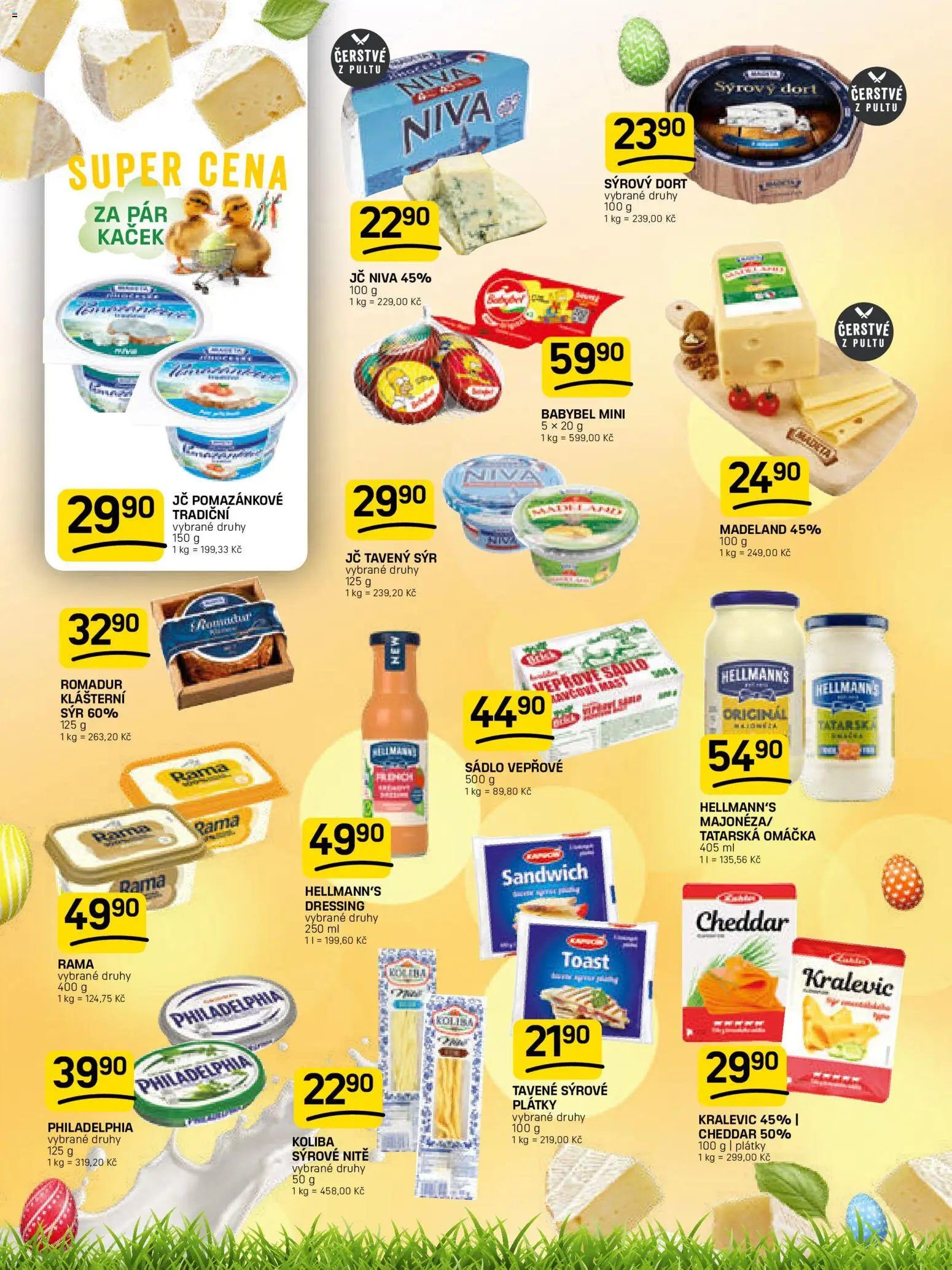 Flop leták od 01.04.2026 | Strana: 4 | Produkty: Sádlo, Rama, Philadelphia, Hellmann's