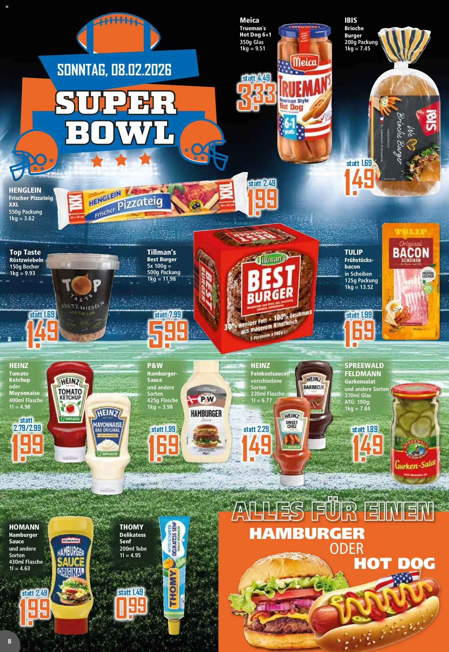 Klaas & Kock Prospekt 	 – gültig ab 02.02.2026 | Seite: 8 | Produkte: Meica, Chili, Rindfleisch, Ketchup