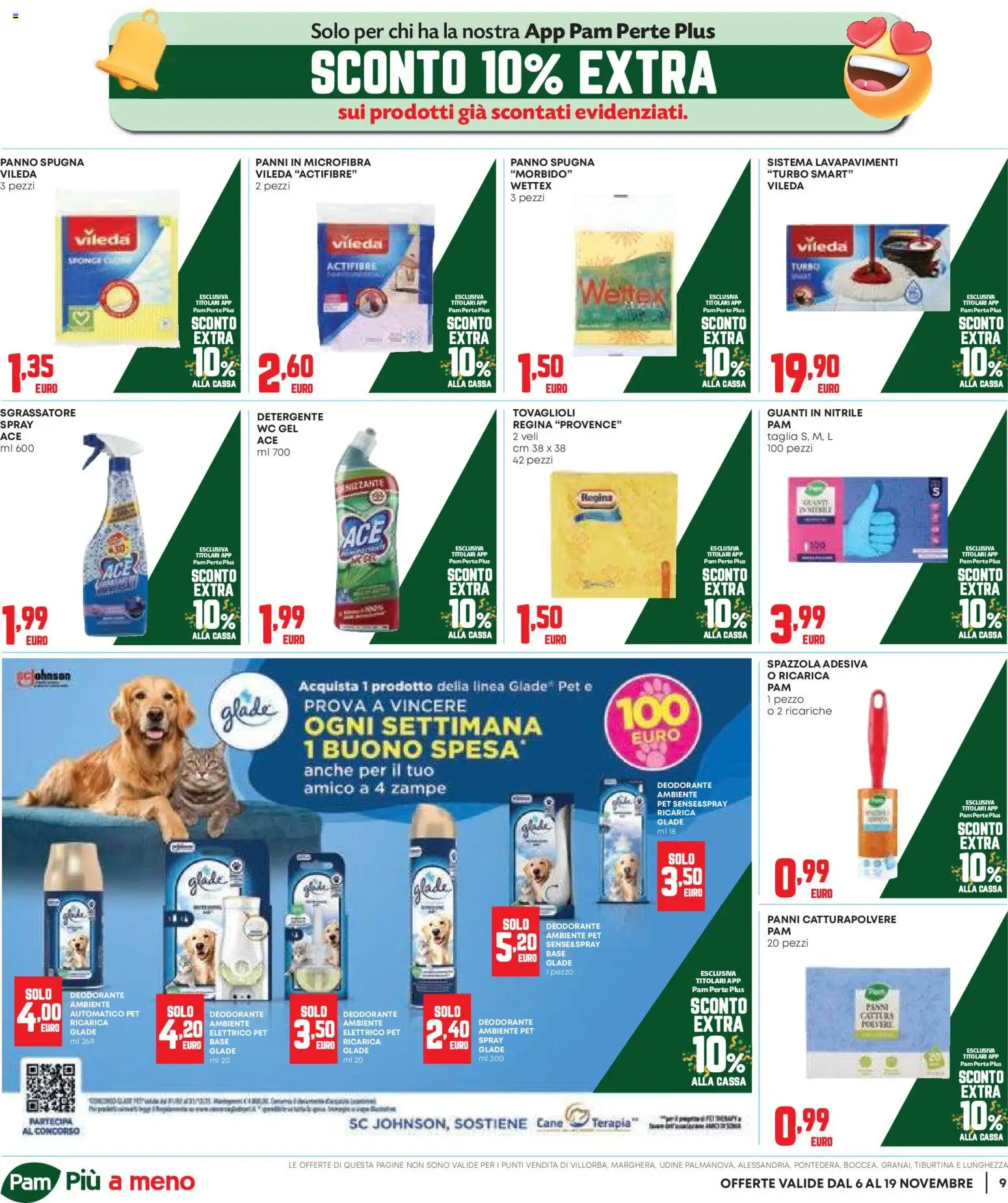 Volantino Panorama del 06.11.2025 | Pagina: 9 | Prodotti: Spugna, Deodorante, Sgrassatore, Guanti