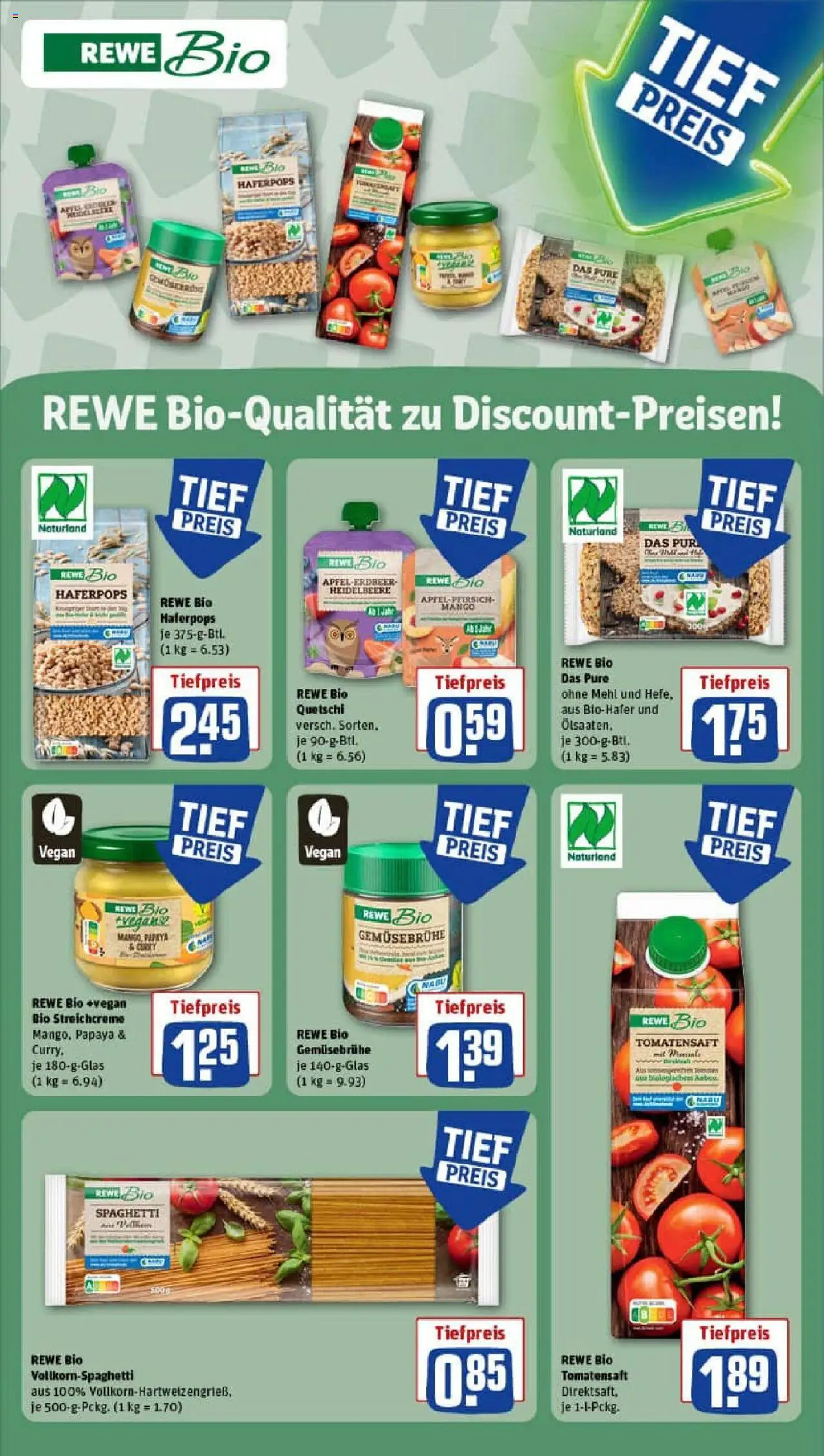 Rewe prospekt Gau-Odernheim	 - gültig ab dem 13.07.2025 | Seite: 15 | Produkte: Mehl, Äpfel, Mango, Pfirsich