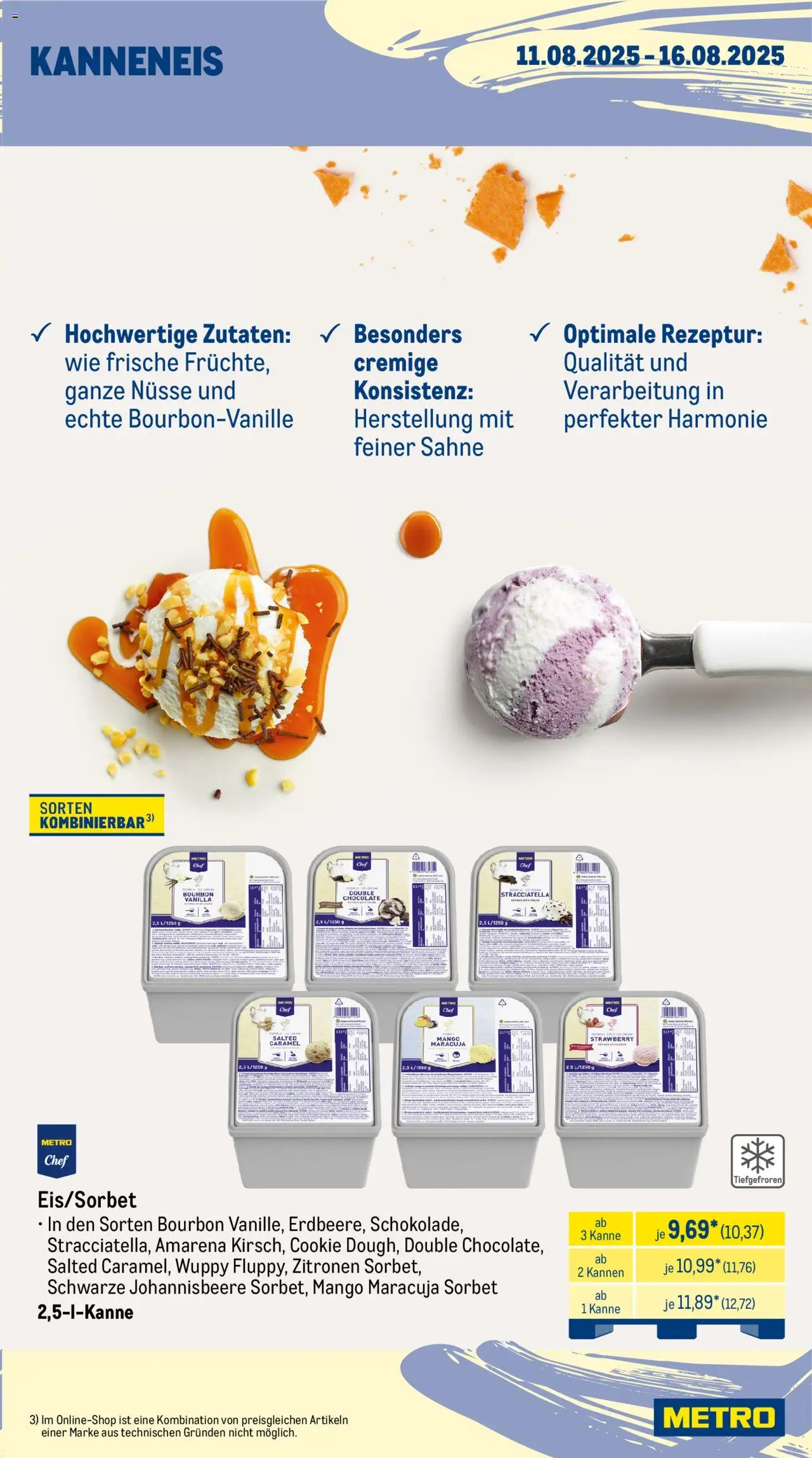 Metro Prospekt 	 - gültig ab dem 11.08.2025 | Seite: 11 | Produkte: Mango, Bourbon, Nüsse, Sahne