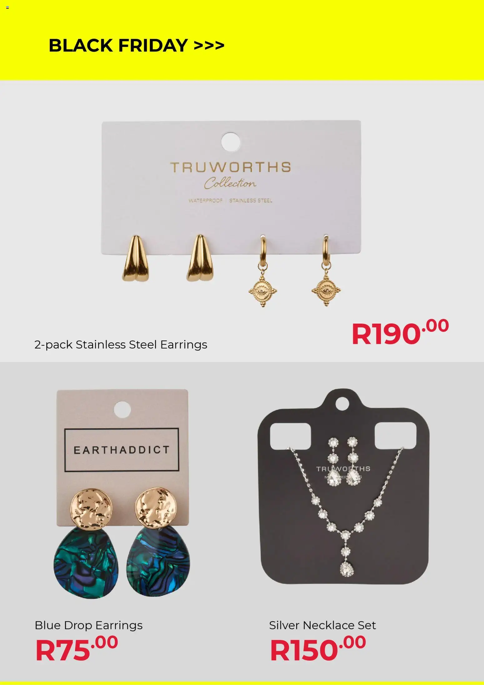 New Truworths catalogue – valid from 19.11.2025 | Page: 6 | Products: Earrings