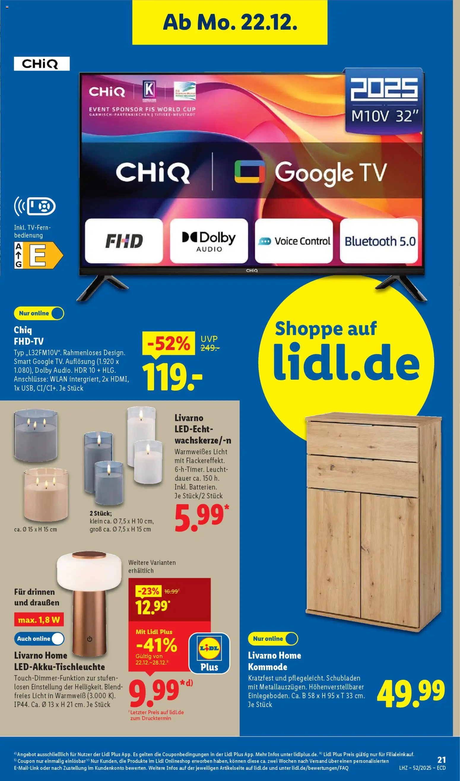 Lidl - Prospekt – gültig ab 22.12.2025 | Seite: 33 | Produkte: Kommode, TV, Audio